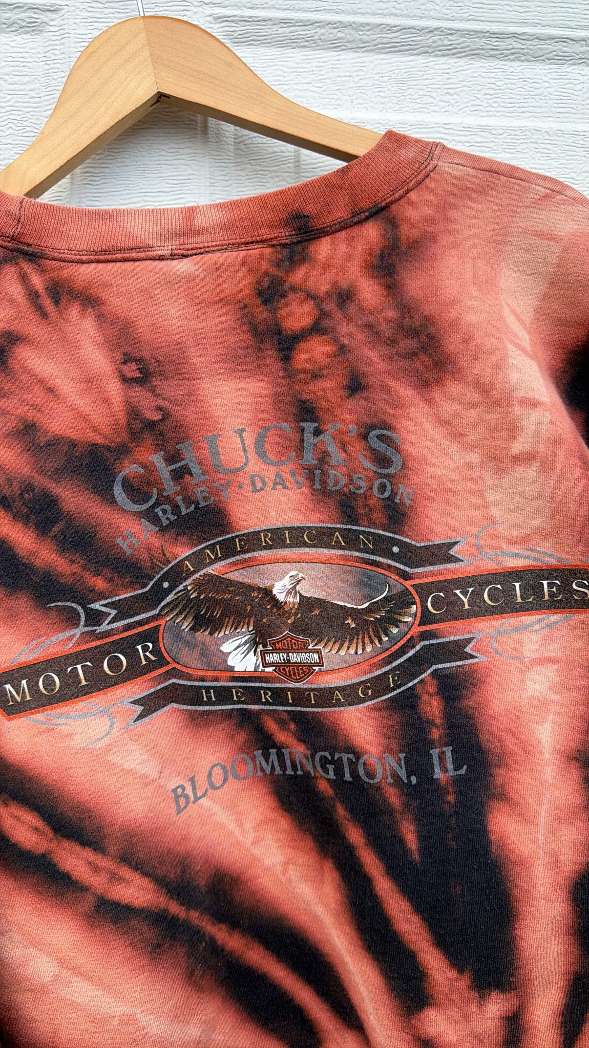 2006 Harley Bleach Dye Crewneck - XL
