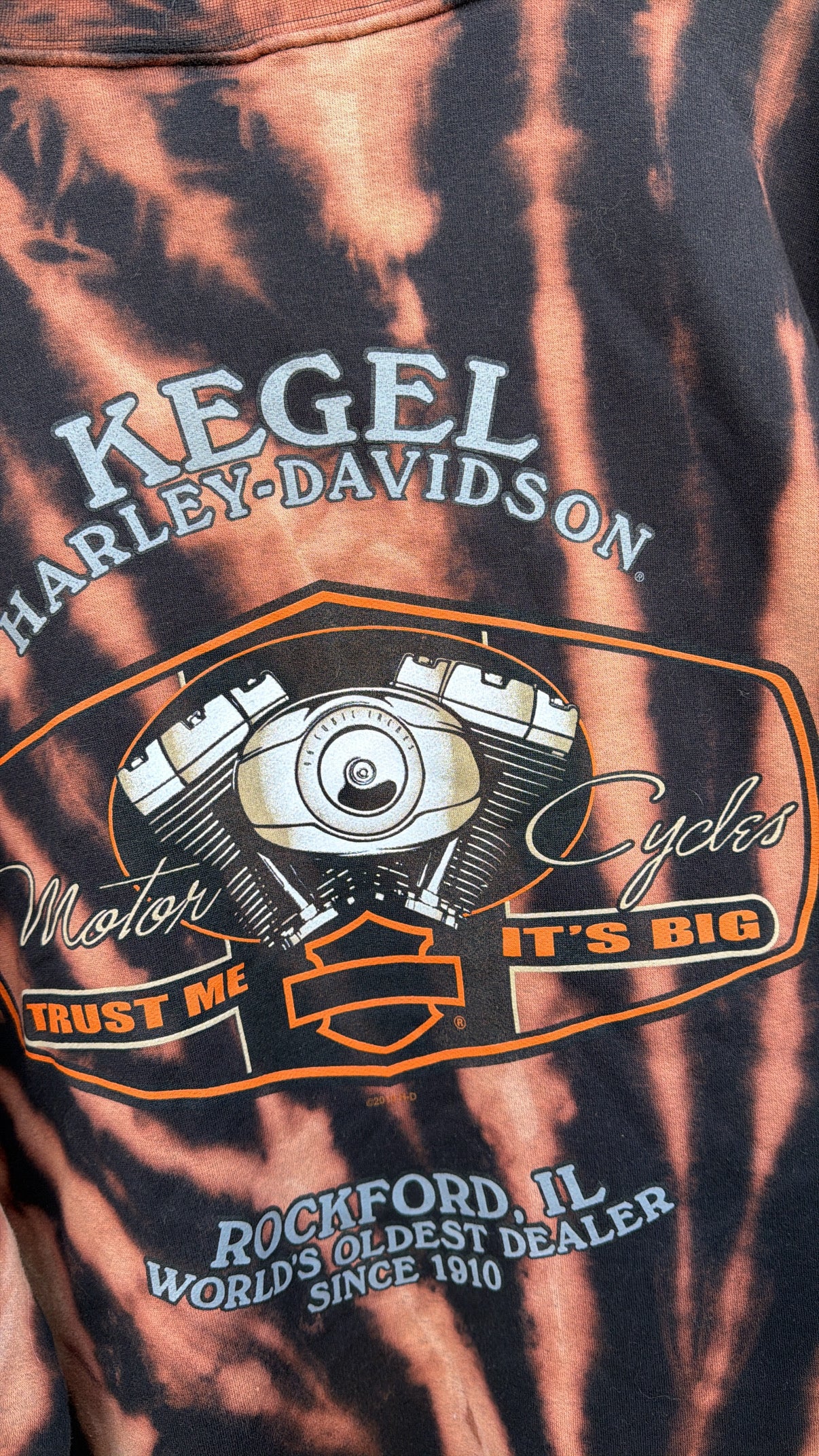2010 Harley Bleach Dye Crewneck - 3XL