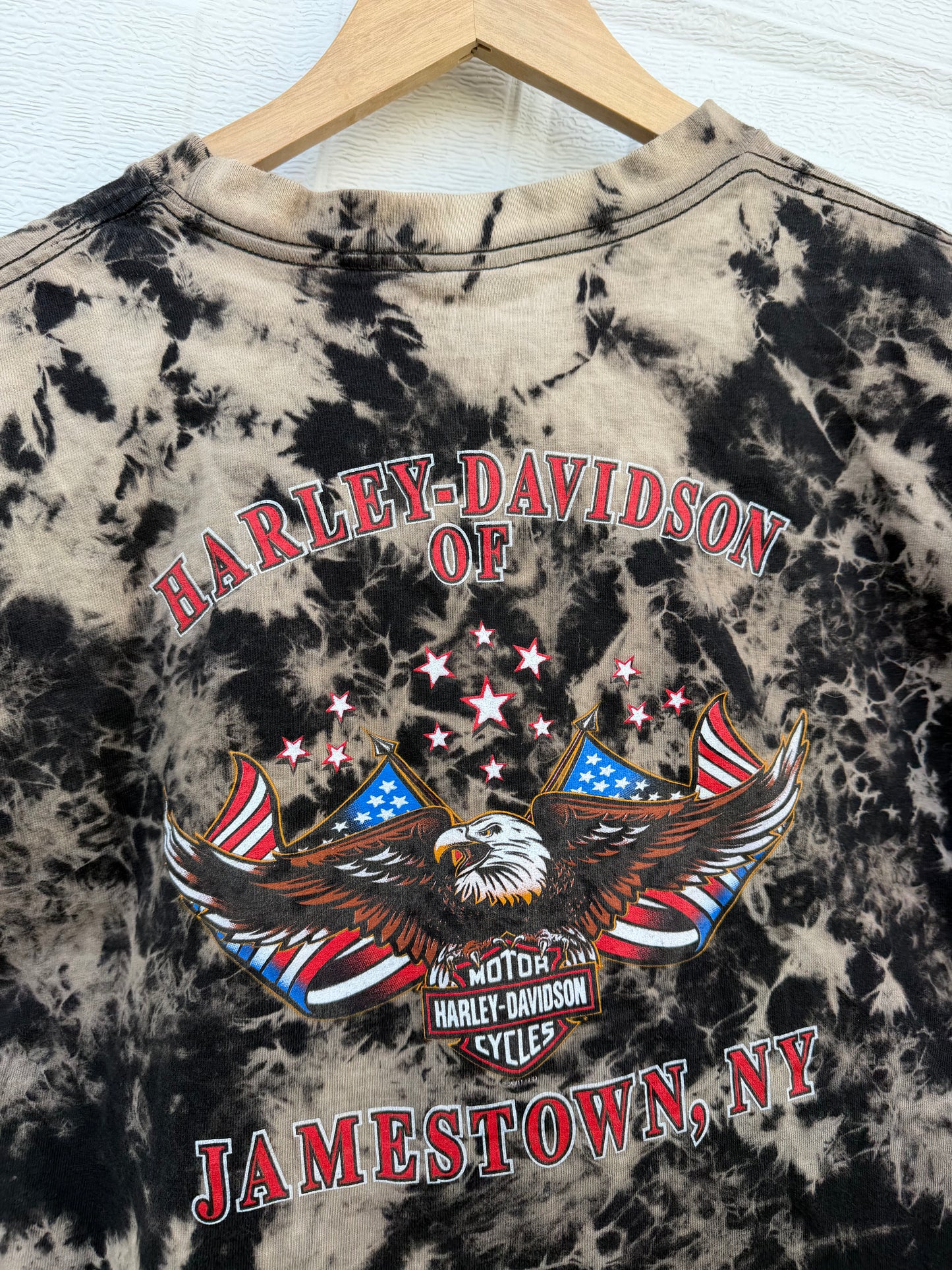 2002 Harley Bleach Dye Tee - L