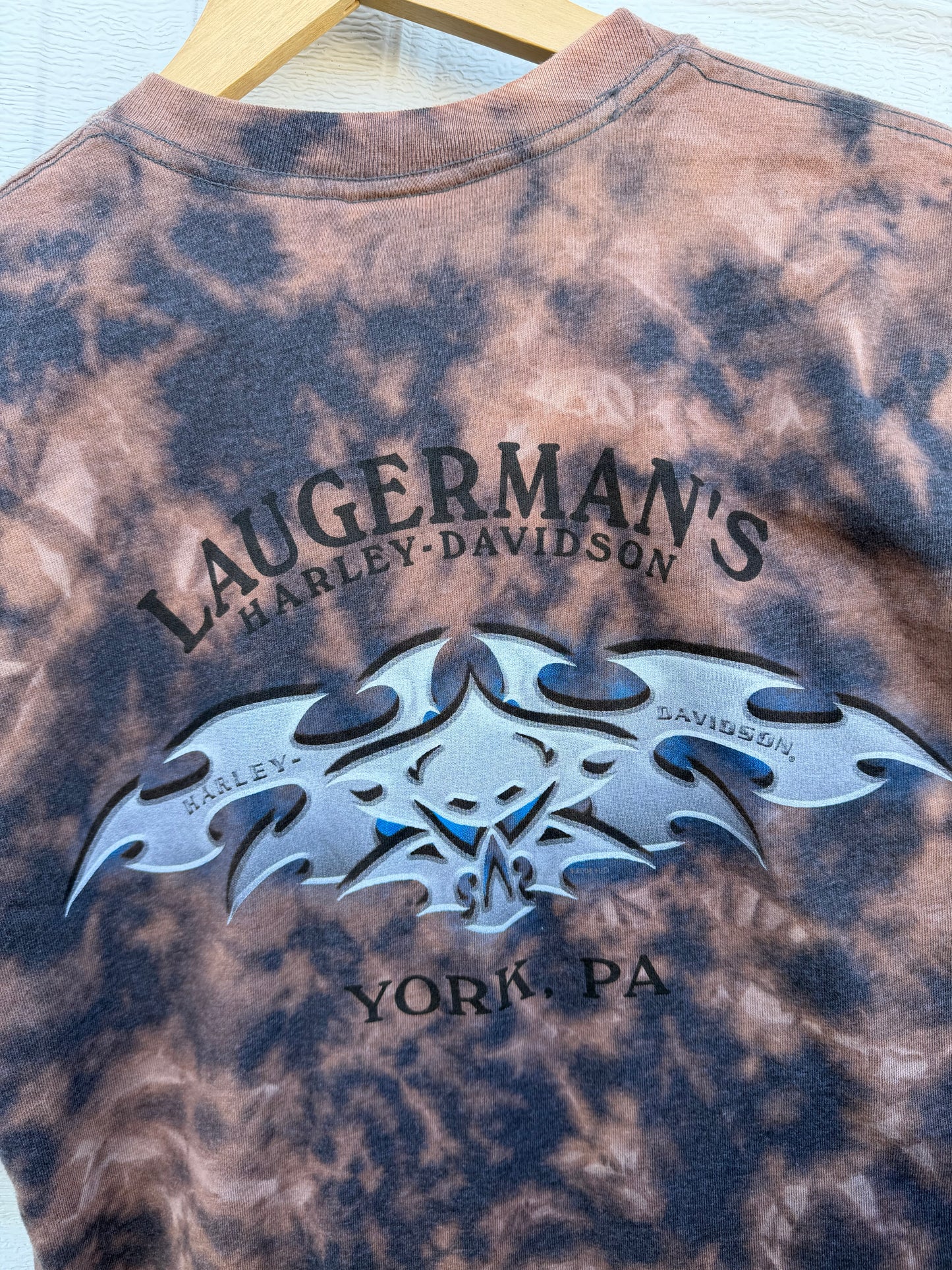 2004 Harley Bleach Dye Tee - L