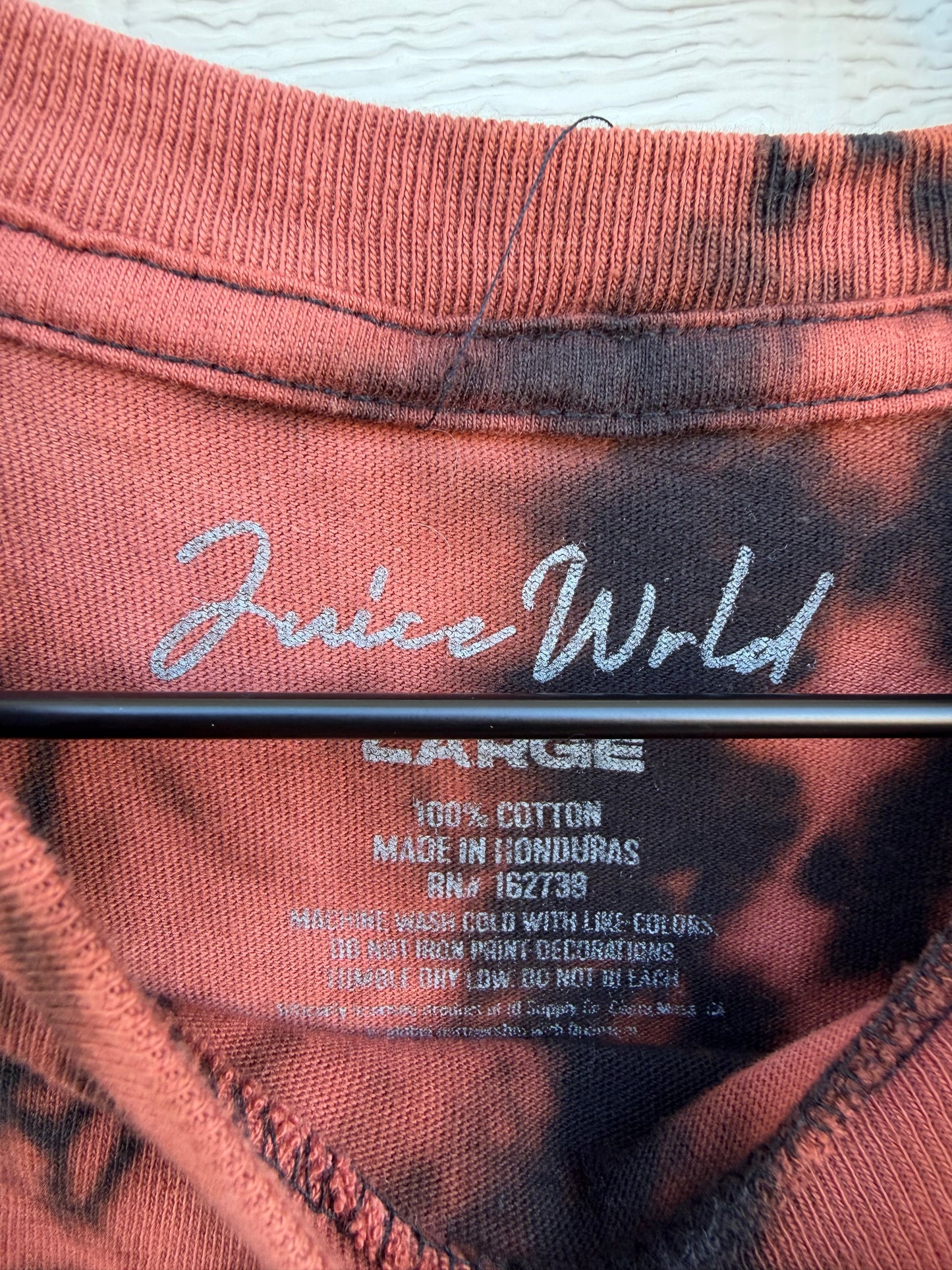 Juice Wrld Bleach Dye Tee - L
