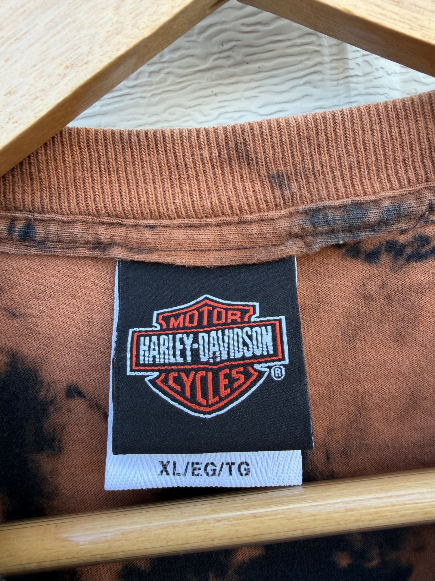 2001 Harley Bleach Dye Tee - XL