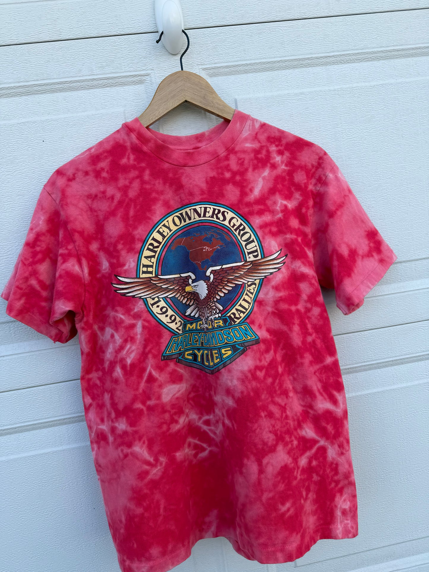 1992 Harley Bleach Dye Tee - S/M