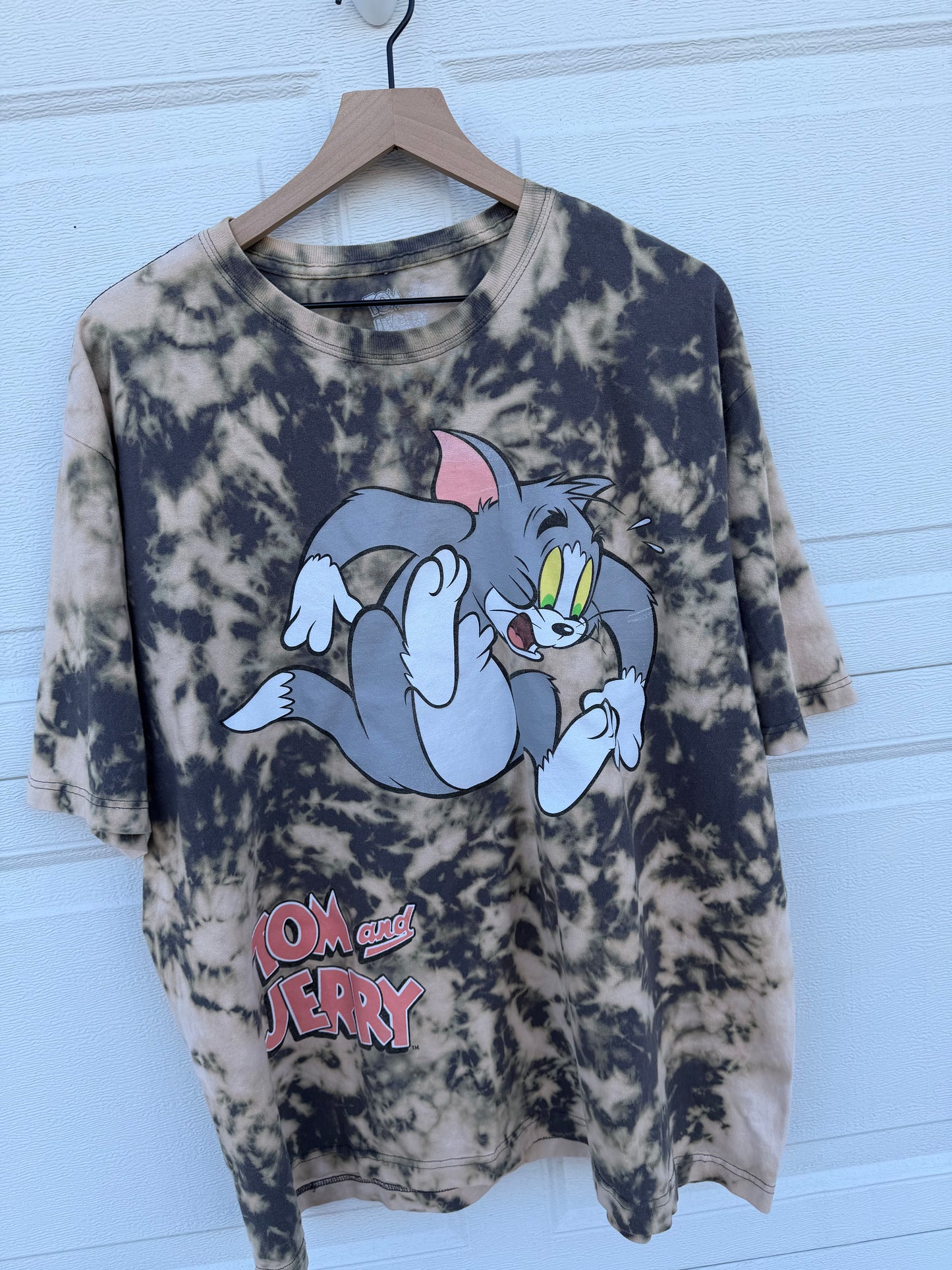 Tom & Jerry Bleach Dye Tee - XL