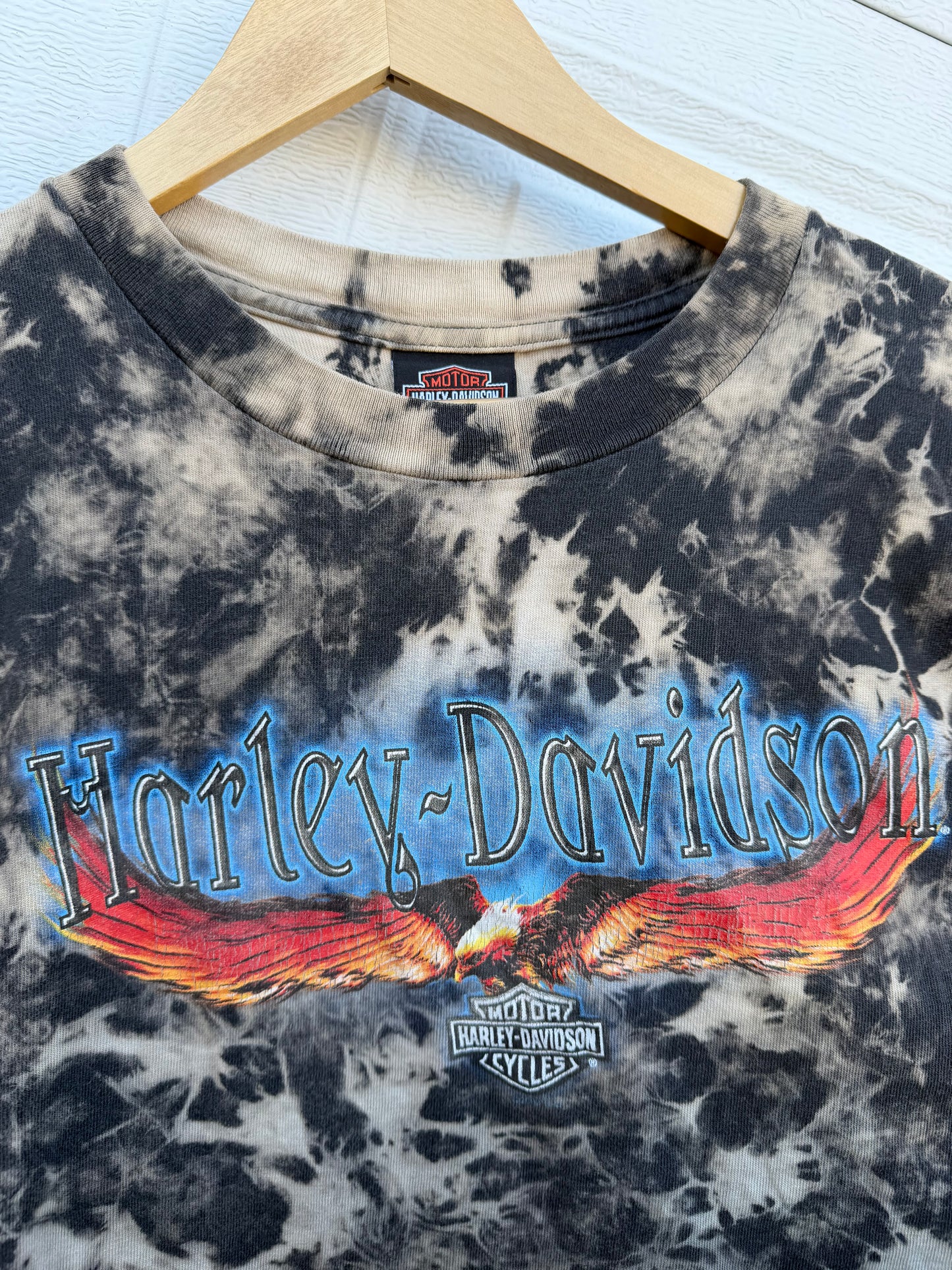 2003 Harley Bleach Dye Tee - L