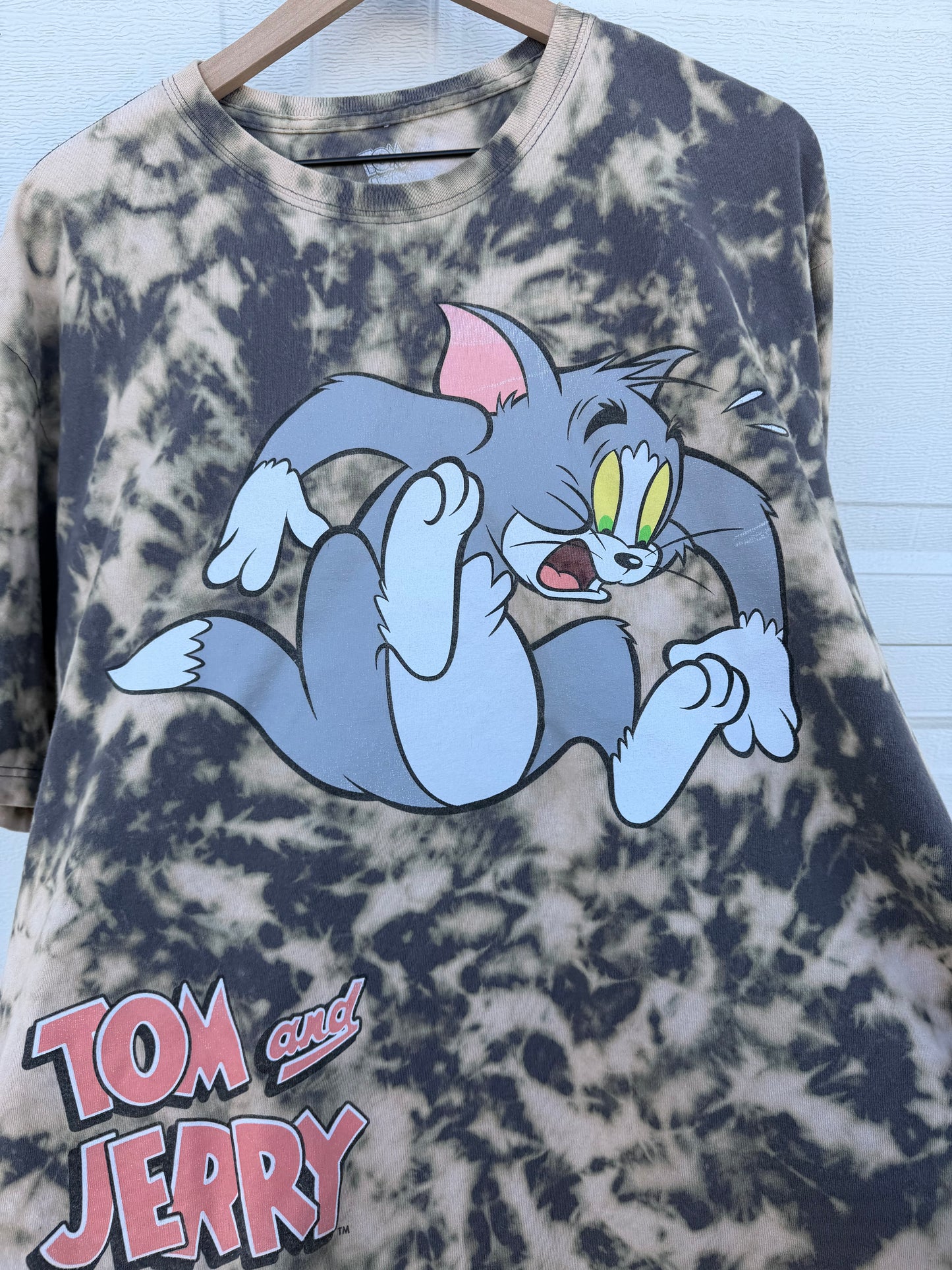 Tom & Jerry Bleach Dye Tee - XL