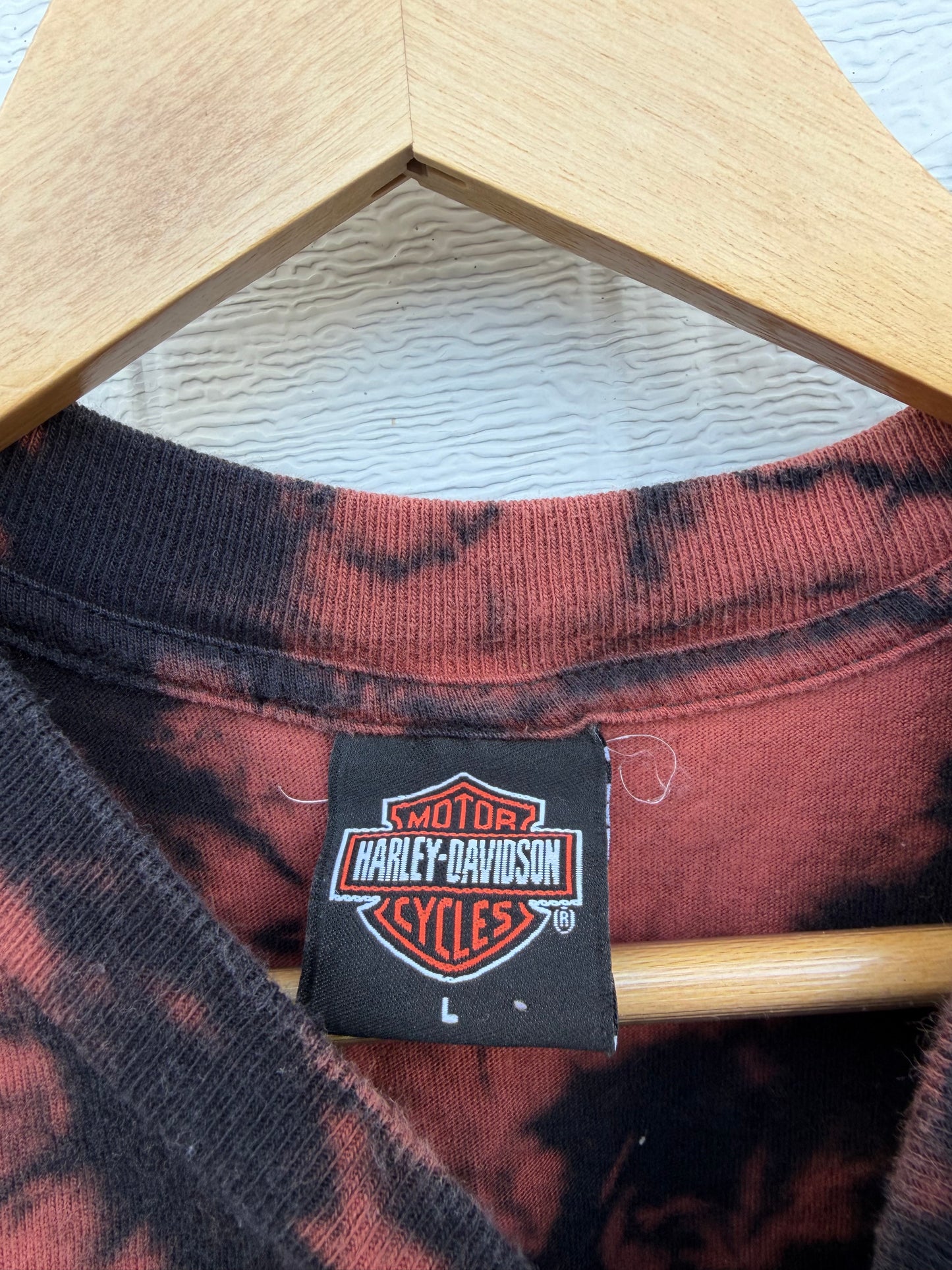 2005 Harley Bleach Dye Tee - L