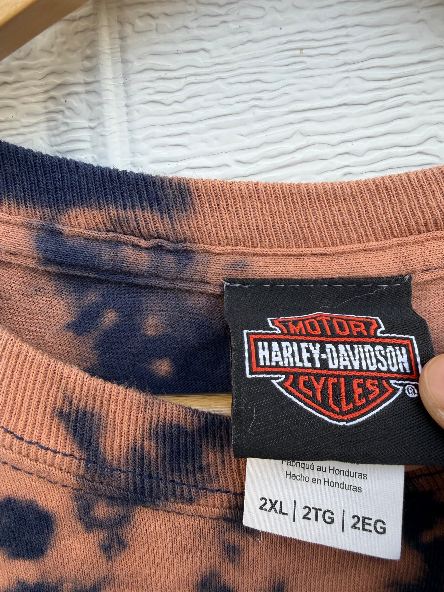 2017 Harley Pocket Bleach Dye Long Sleeve - XXL