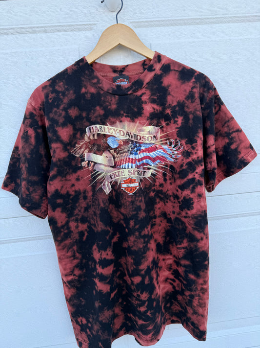 2007 Harley Bleach Dye Tee - L