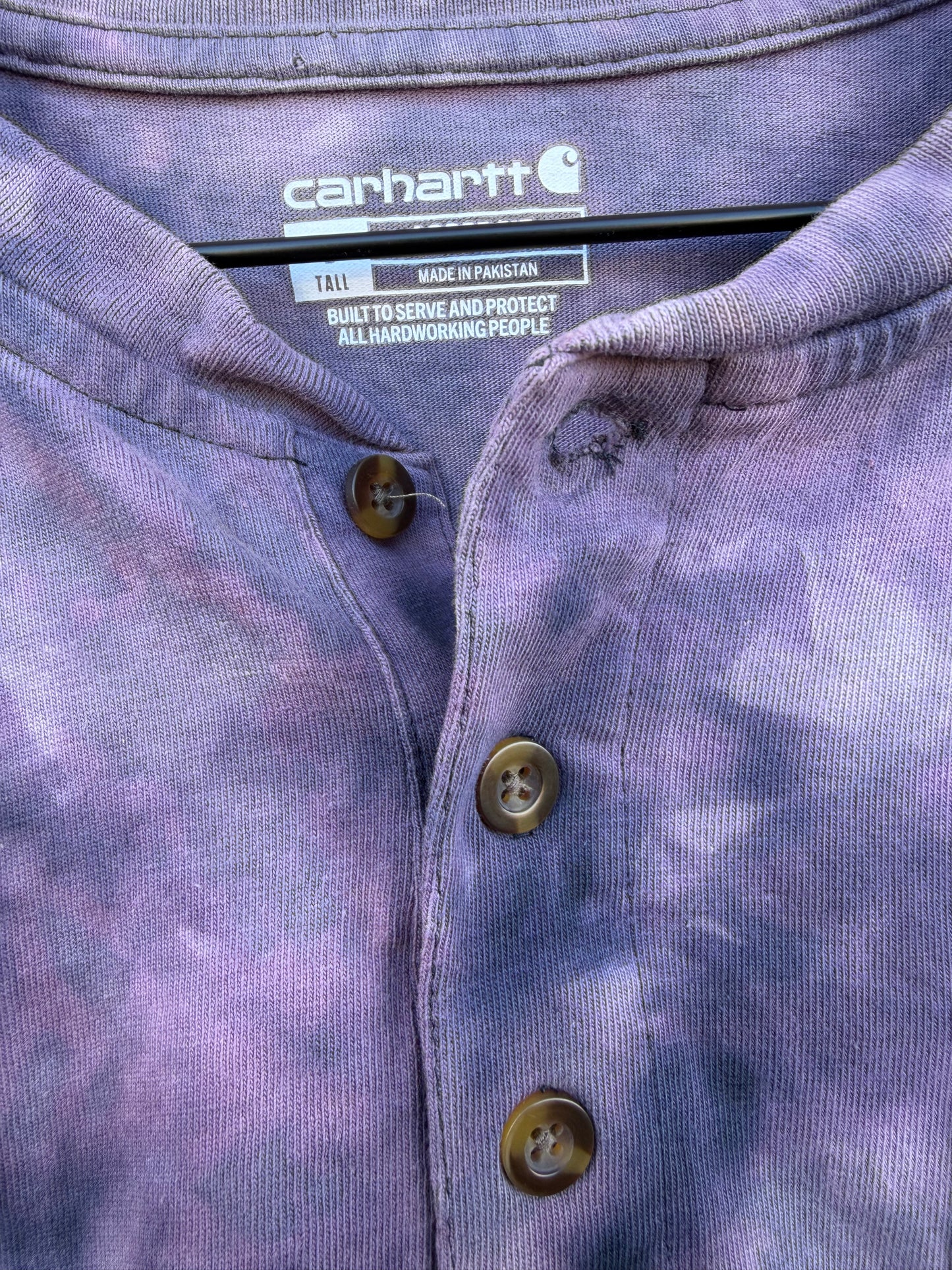 Carhartt Loose Fit Bleach Dye Pocket Long Sleeve - L Tall (Oversized)