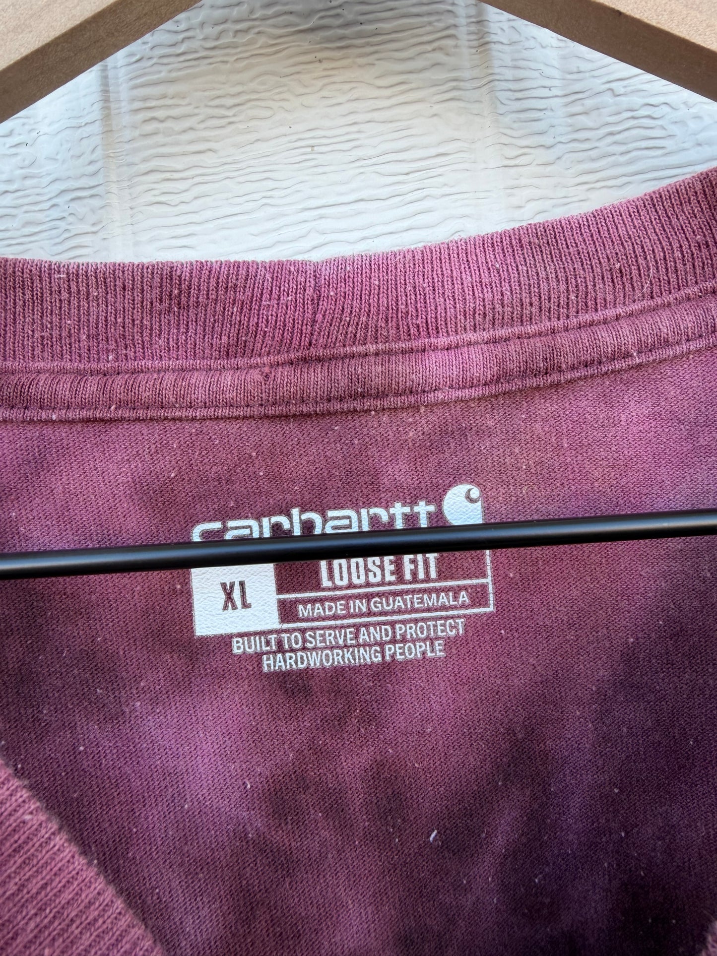 Carhartt Loose Fit Bleach Dye Pocket Tee - XL (Oversized)