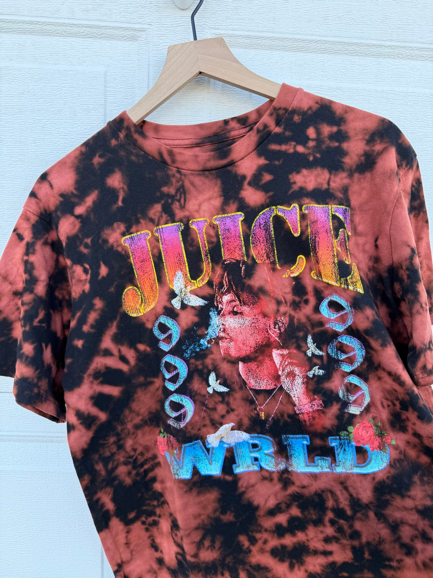 Juice Wrld Bleach Dye Tee - L