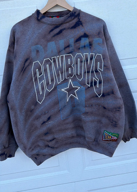 1992 Cowboys Bleach Dye Crewneck - XL