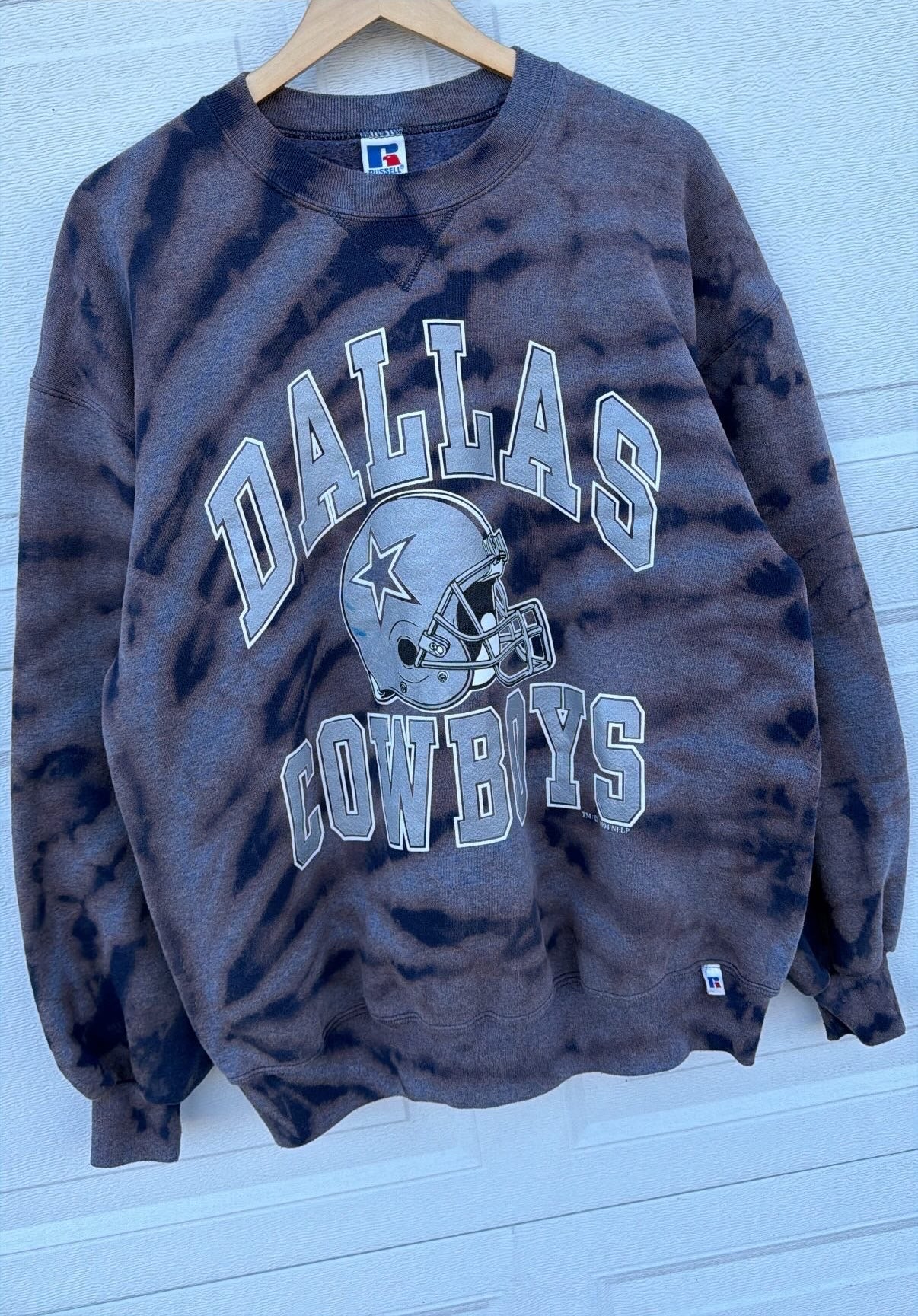 1994 Cowboys Bleach Dye Crewneck - XL