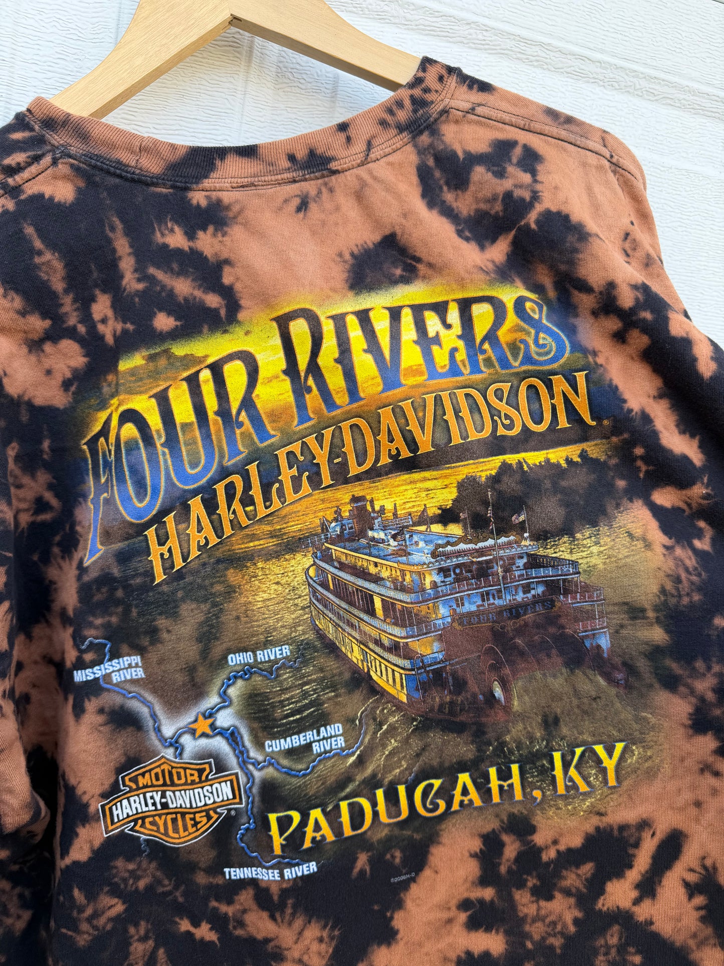 2006 Harley Bleach Dye Long Sleeve - XXL