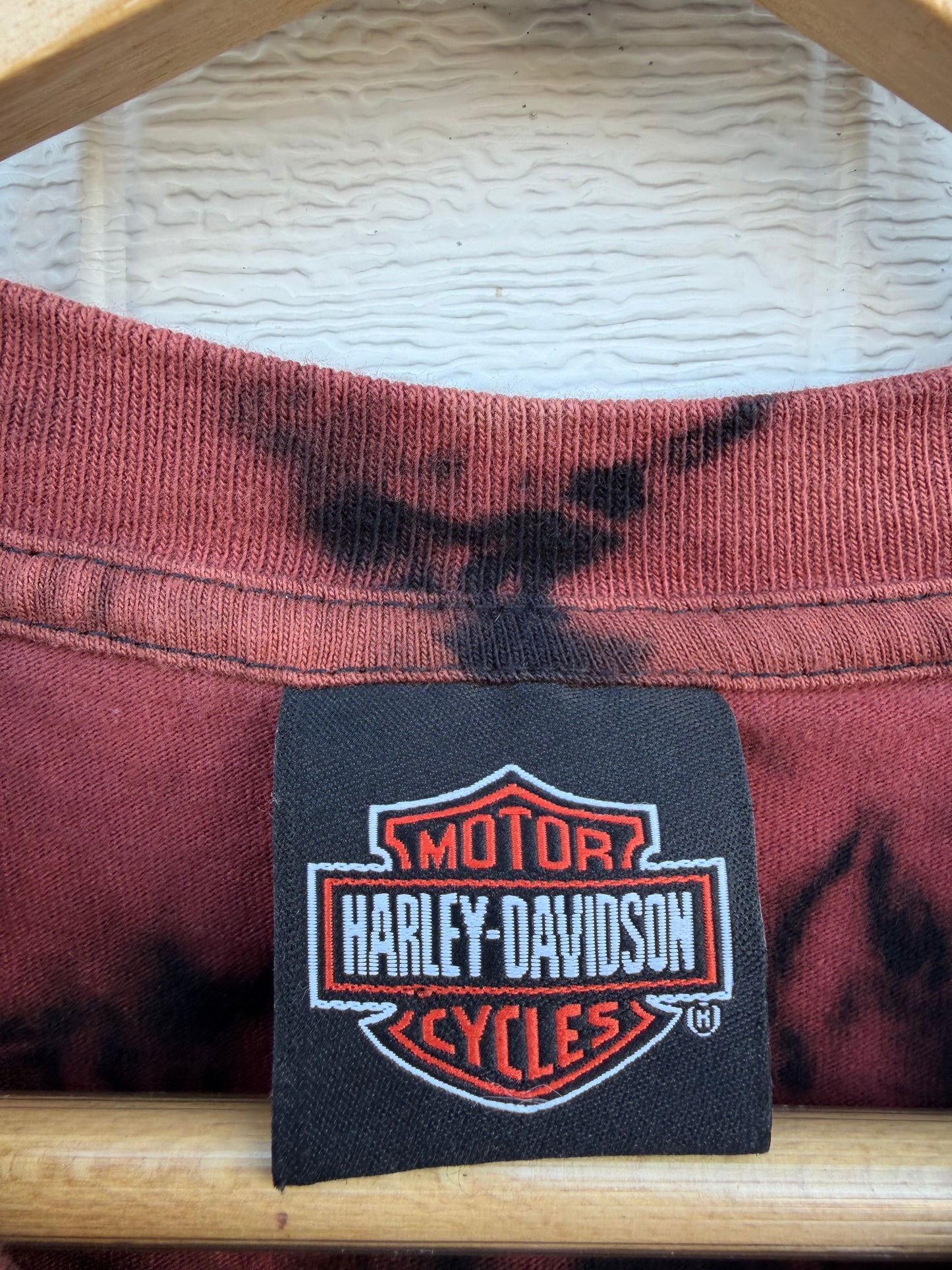 2007 Harley Bleach Dye Tee - L