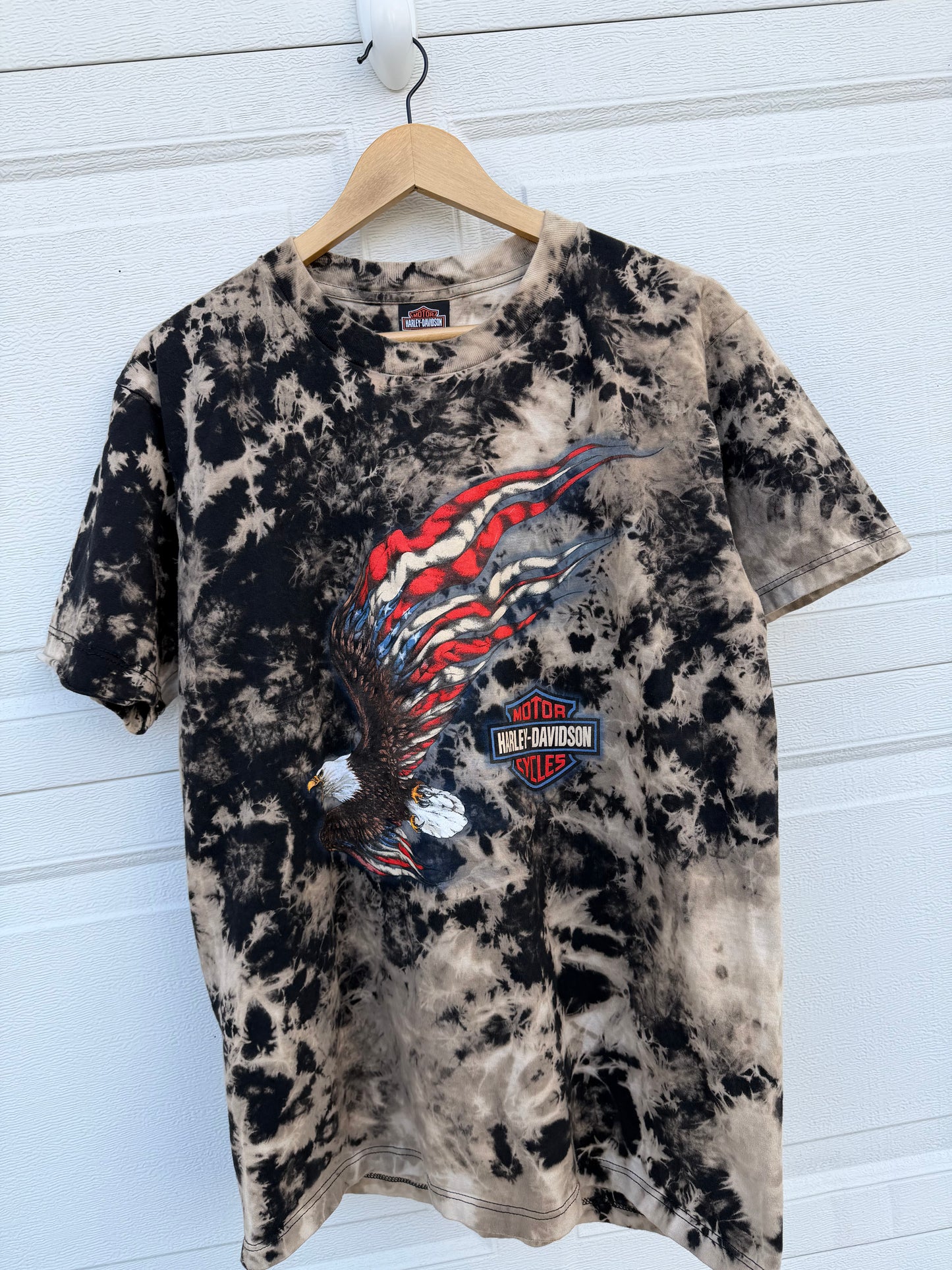 2003 Harley Bleach Dye Tee - L