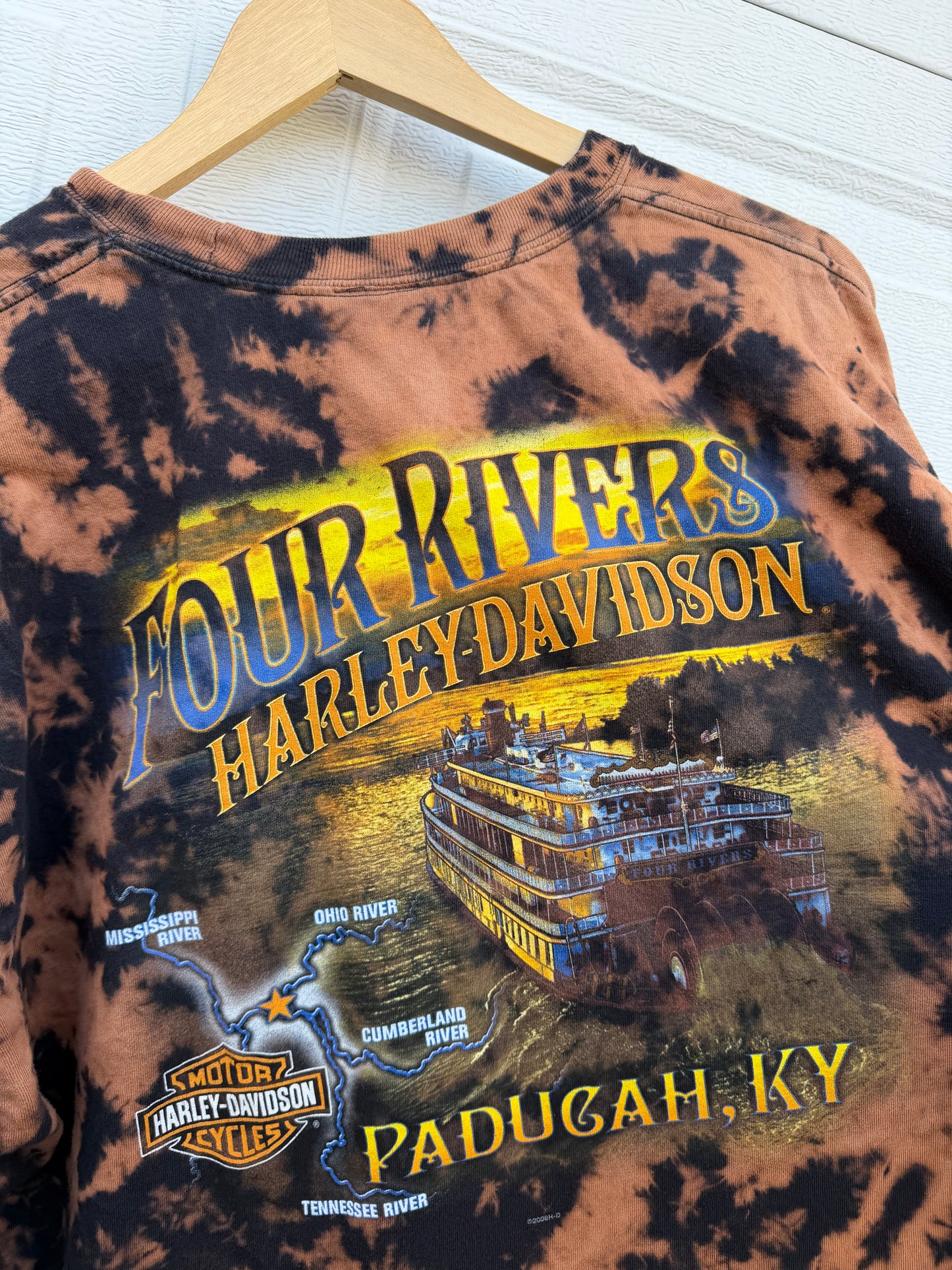 2006 Harley Bleach Dye Long Sleeve - XXL