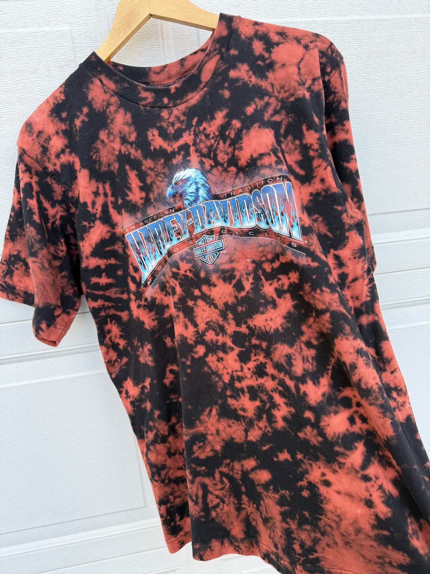 2005 Harley Bleach Dye Tee - L