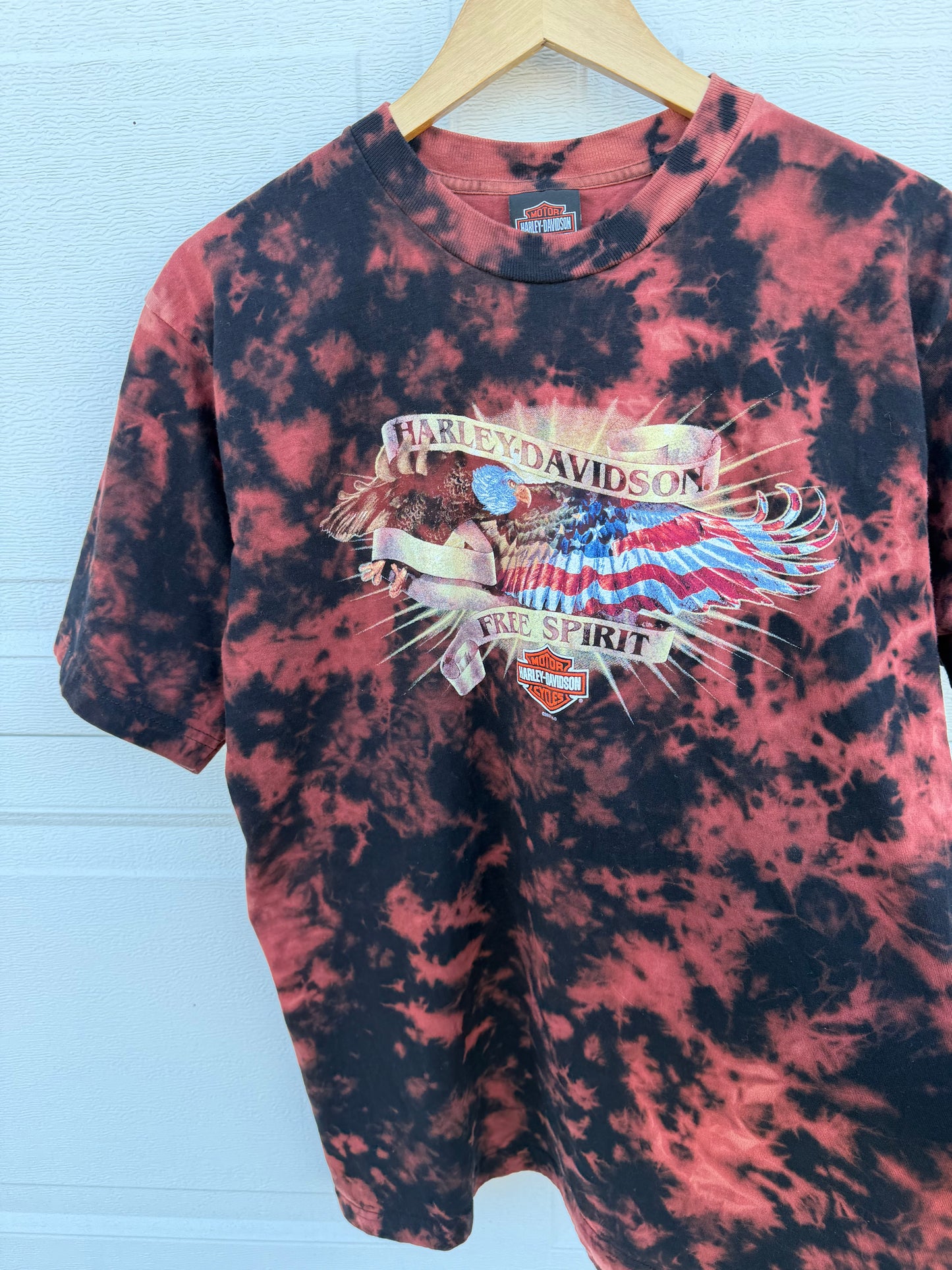 2007 Harley Bleach Dye Tee - L