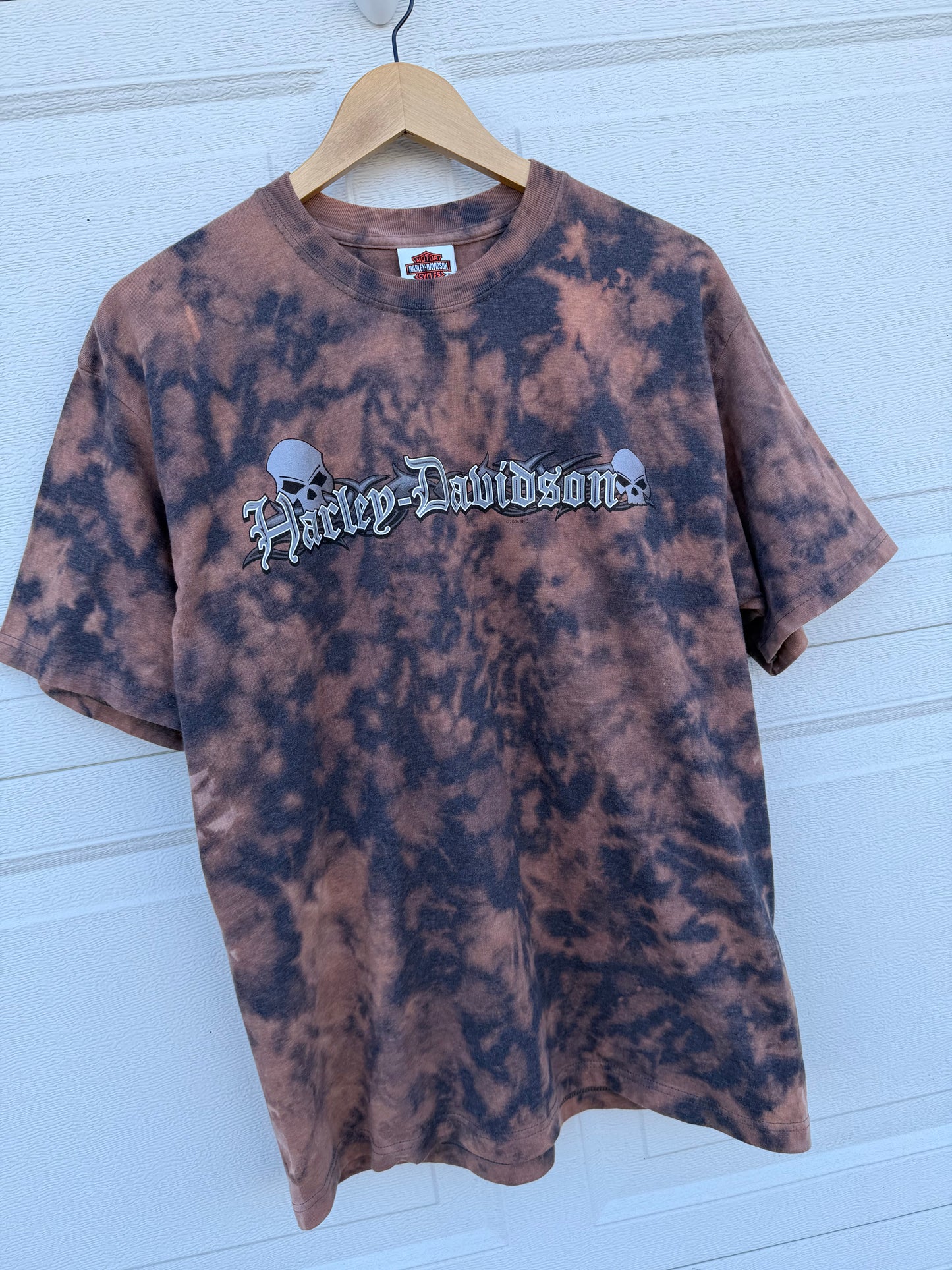 2004 Harley Bleach Dye Tee - L
