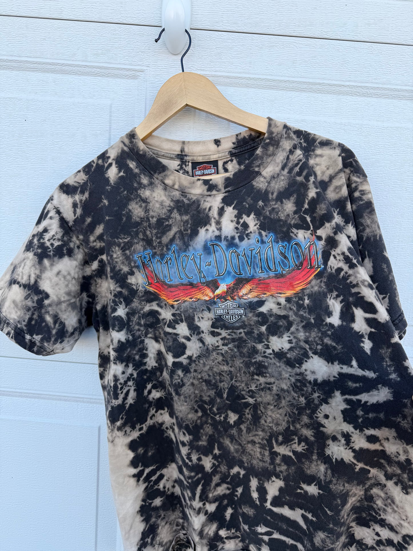 2003 Harley Bleach Dye Tee - L