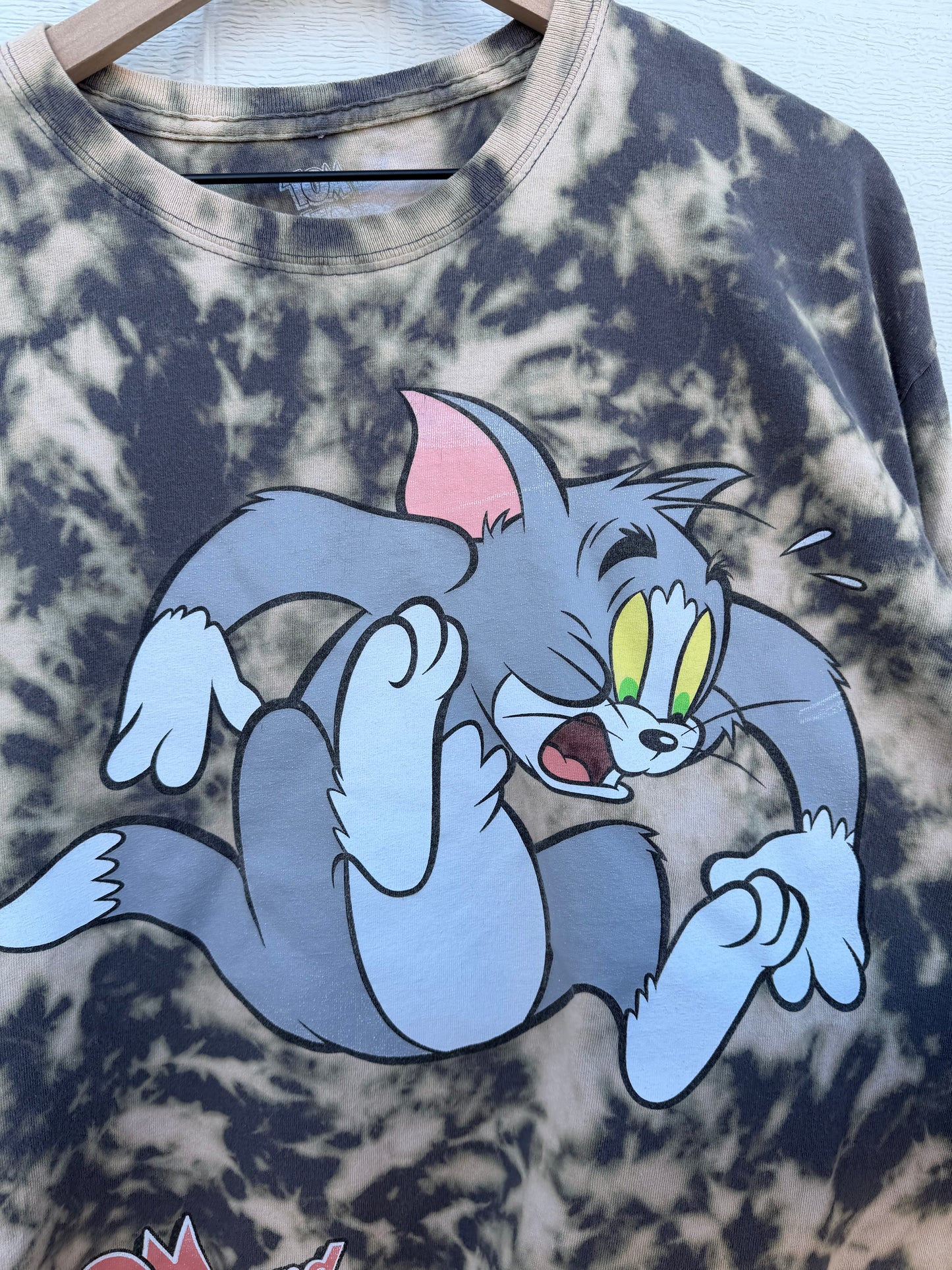 Tom & Jerry Bleach Dye Tee - XL