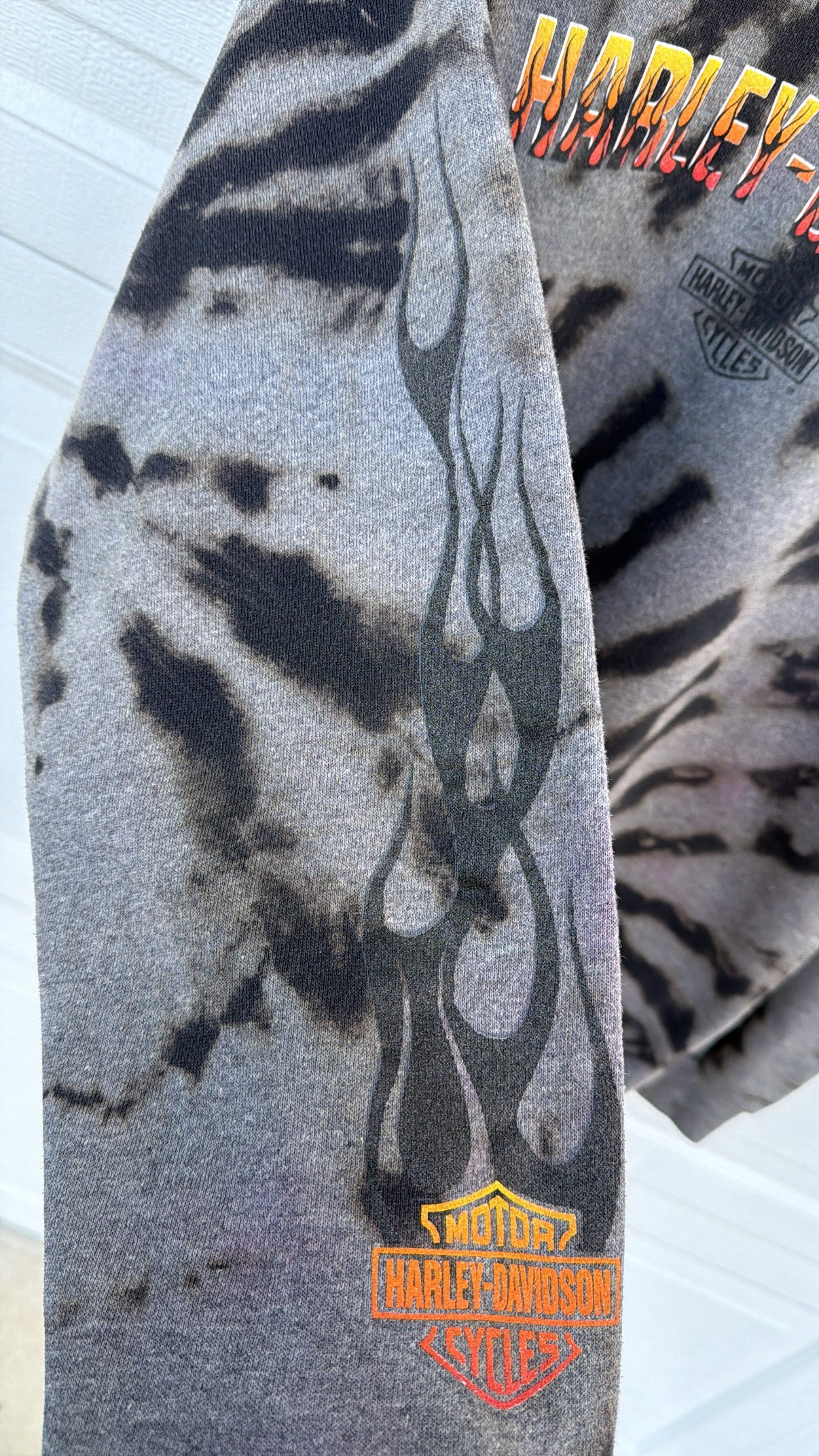 2000 Harley Bleach Dye Crewneck - L