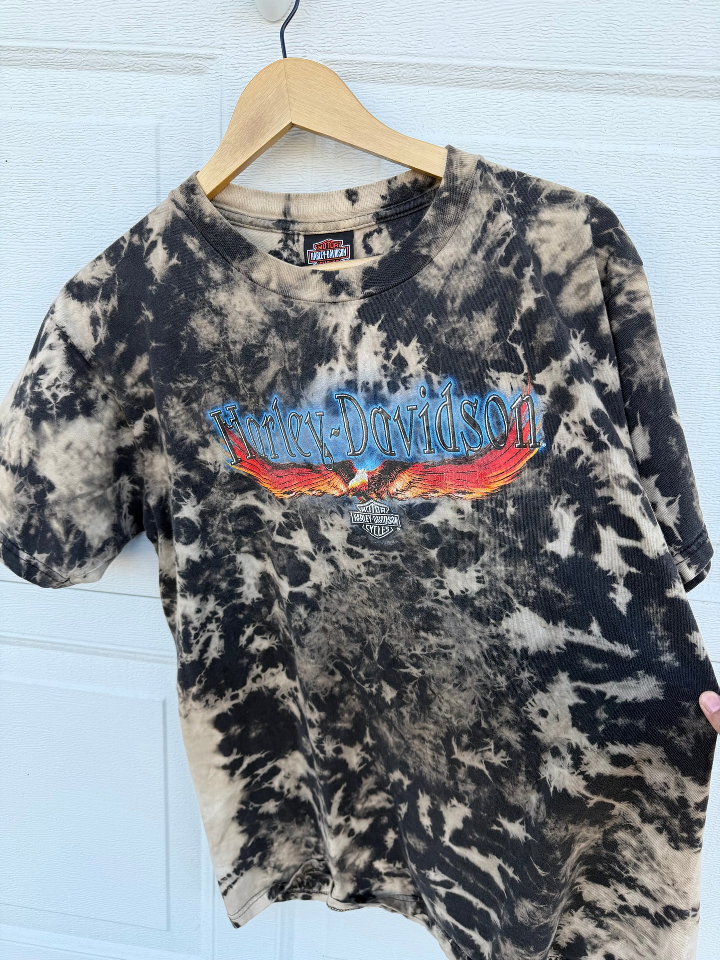 2003 Harley Bleach Dye Tee - L