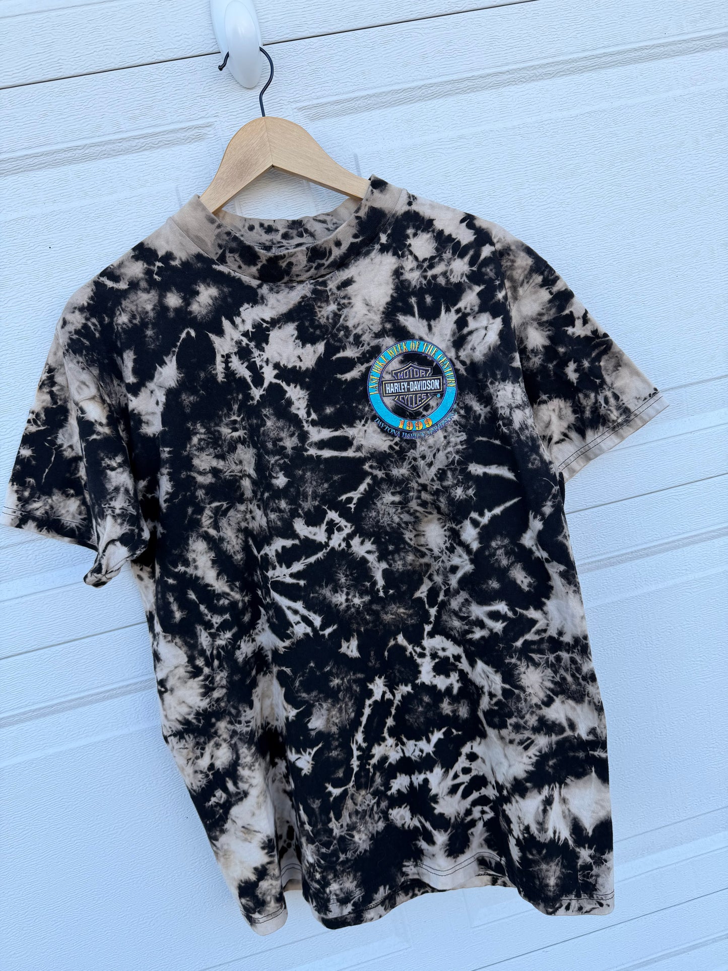 1999 Harley Daytona Bleach Dye Tee - L