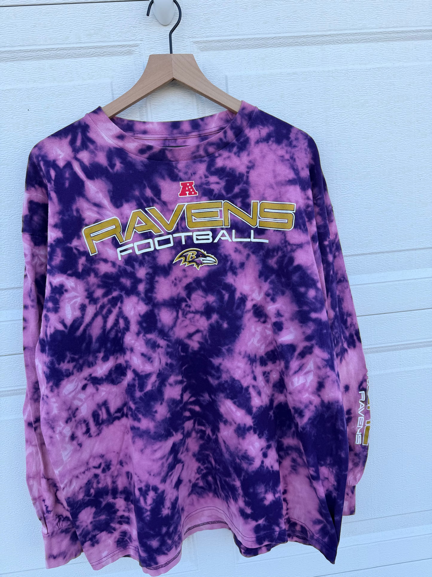 Ravens Bleach Dye Long Sleeve - XXL