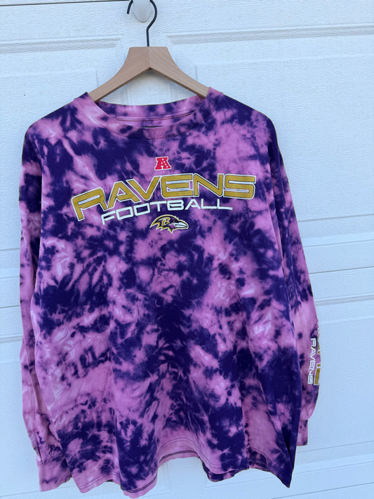 Ravens Bleach Dye Long Sleeve - XXL