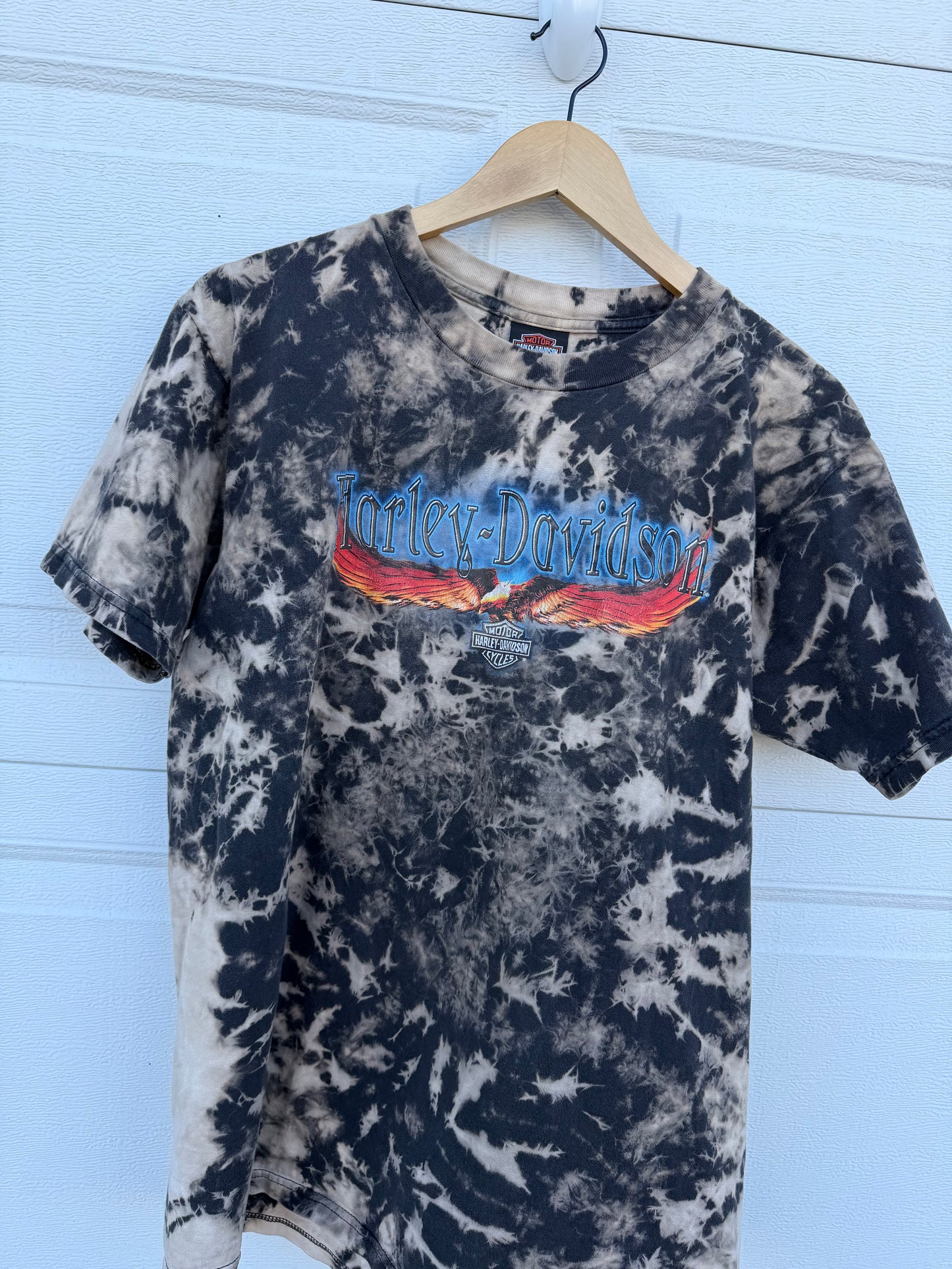 2003 Harley Bleach Dye Tee - L
