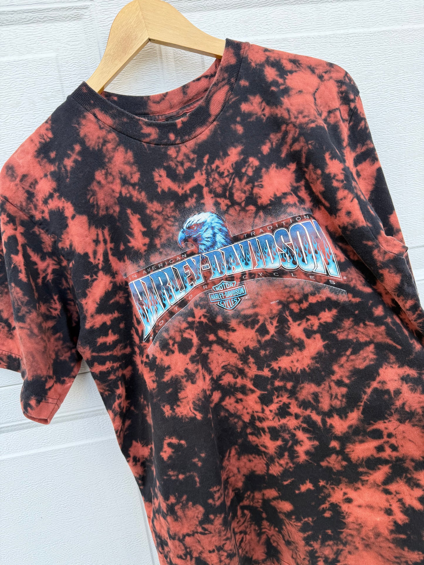 2005 Harley Bleach Dye Tee - L