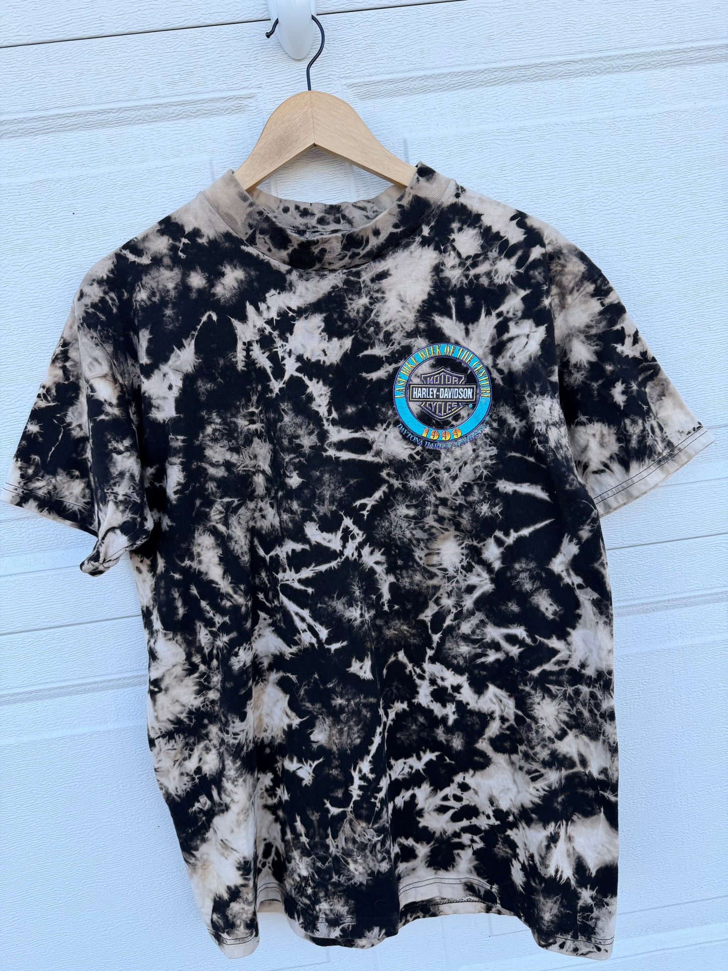 1999 Harley Daytona Bleach Dye Tee - L
