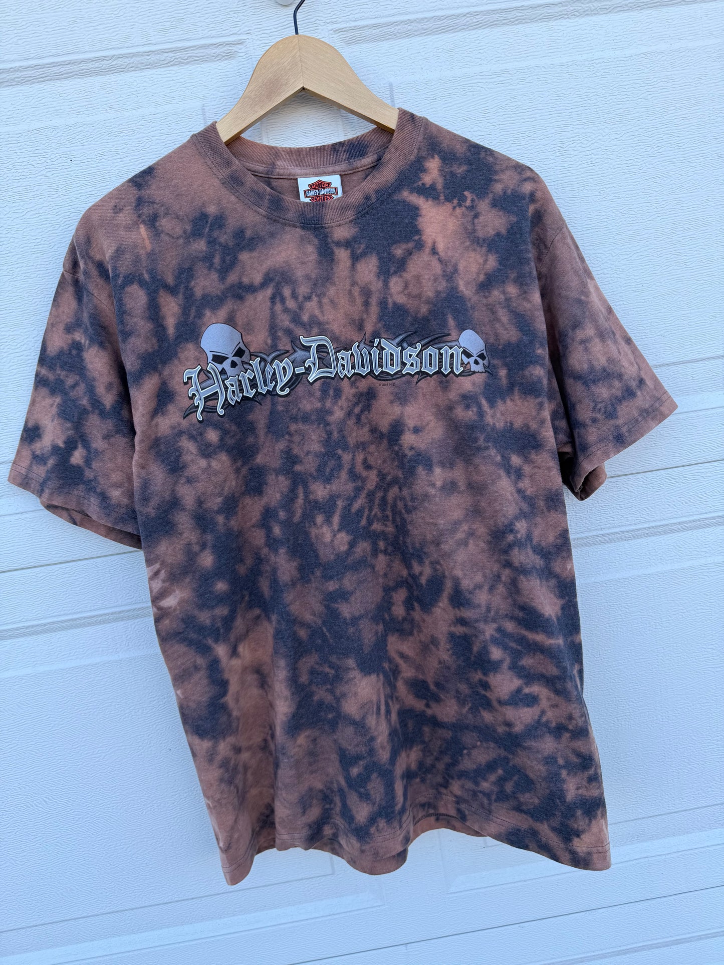 2004 Harley Bleach Dye Tee - L