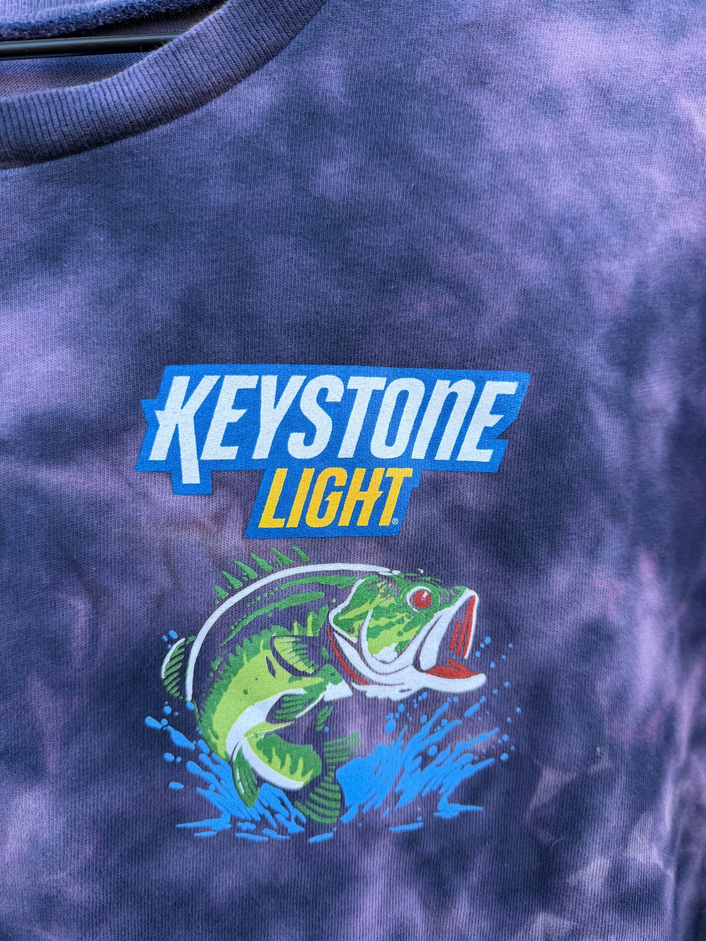 Keystone Light Bleach Dye Tee - XXL
