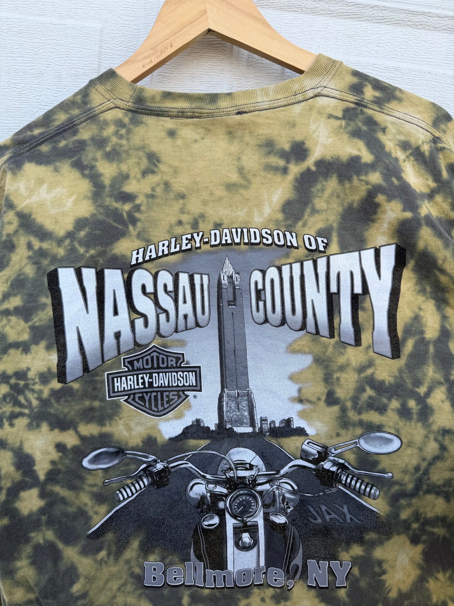 2018 Harley Pocket Bleach Dye Long Sleeve - XL