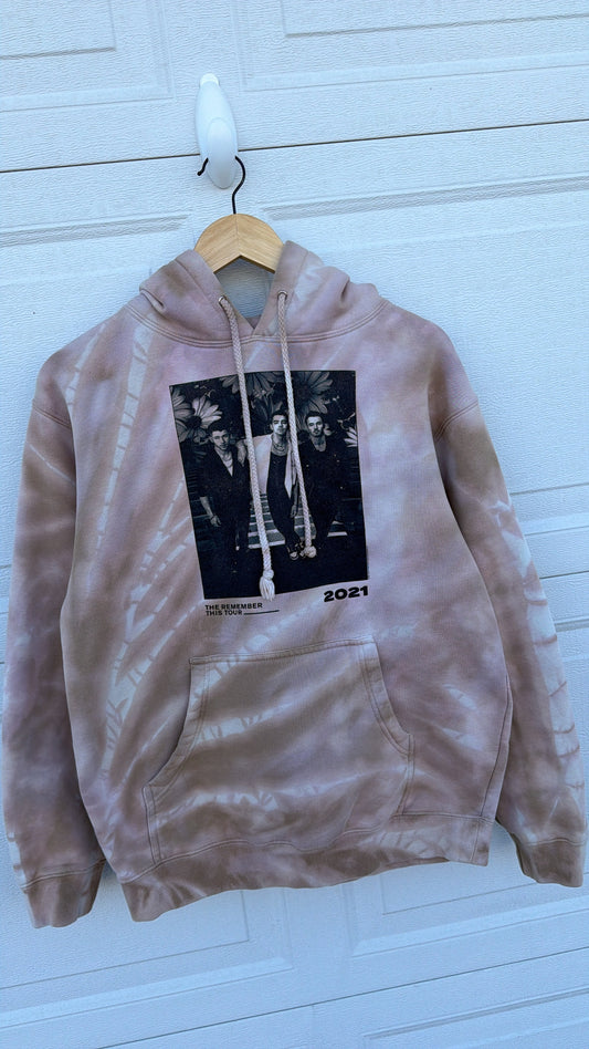 2021 Jonas Brothers 'The Remember This' Tour Bleach Dye Hoodie - S