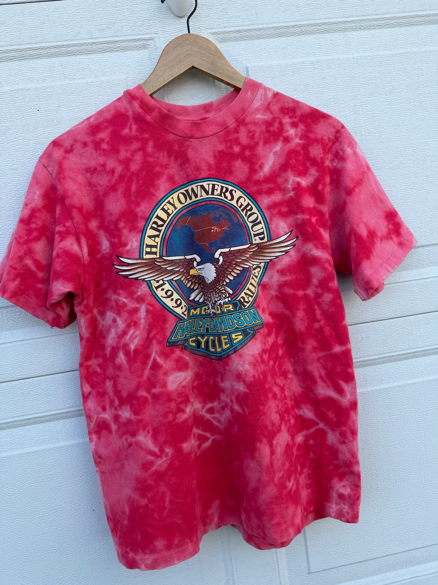 1992 Harley Bleach Dye Tee - S/M