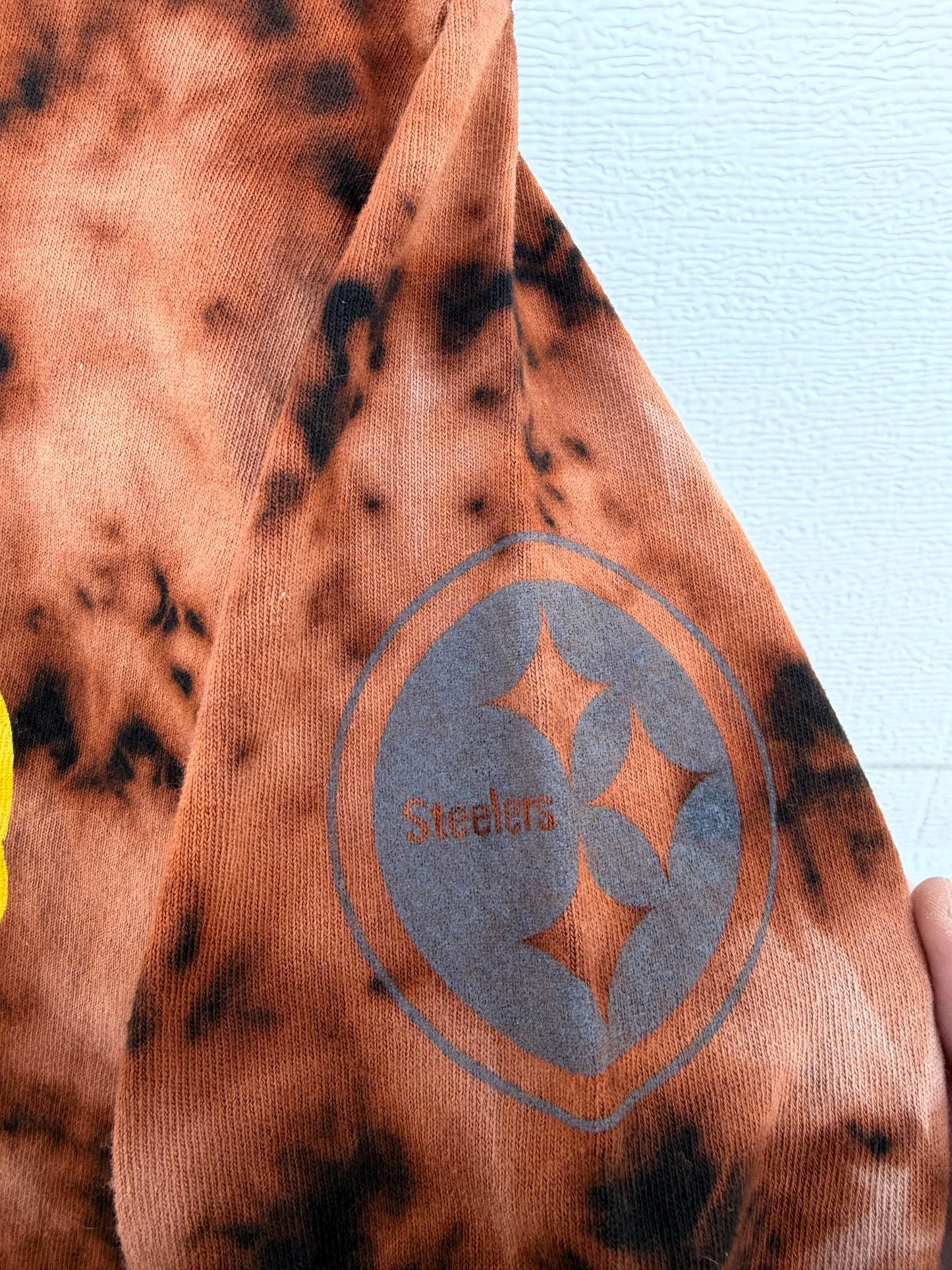 Steelers Bleach Dye Long Sleeve - M