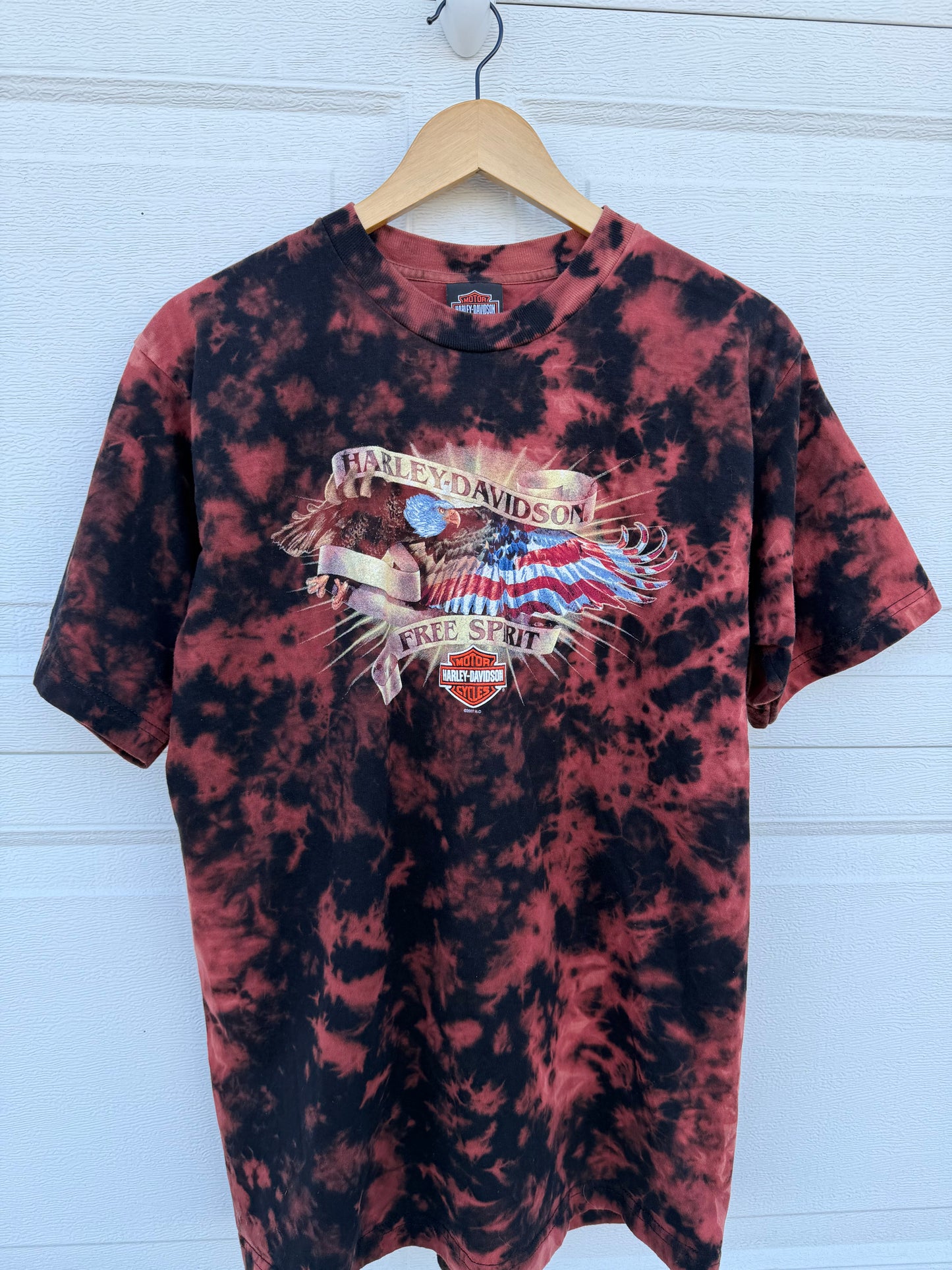 2007 Harley Bleach Dye Tee - L