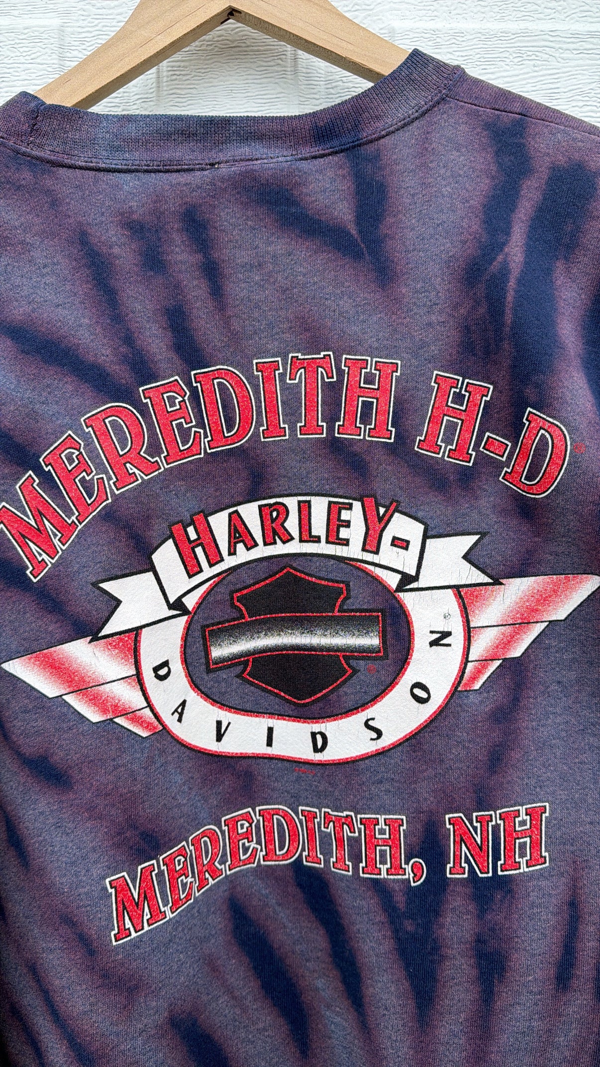 1999 Harley USA Bleach Dye Crewneck - XL