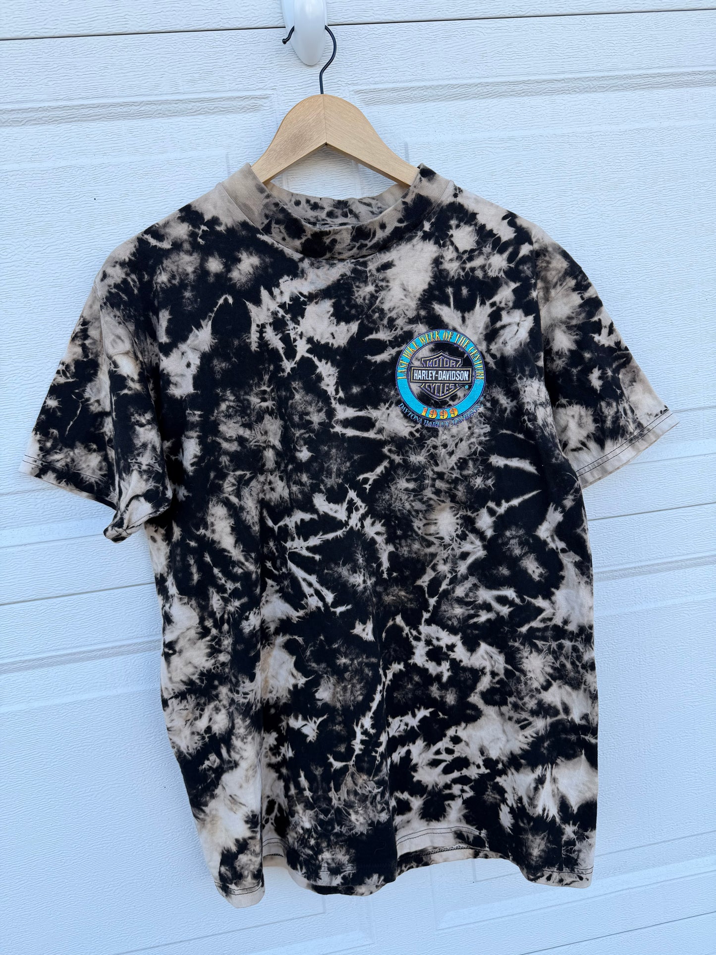 1999 Harley Daytona Bleach Dye Tee - L