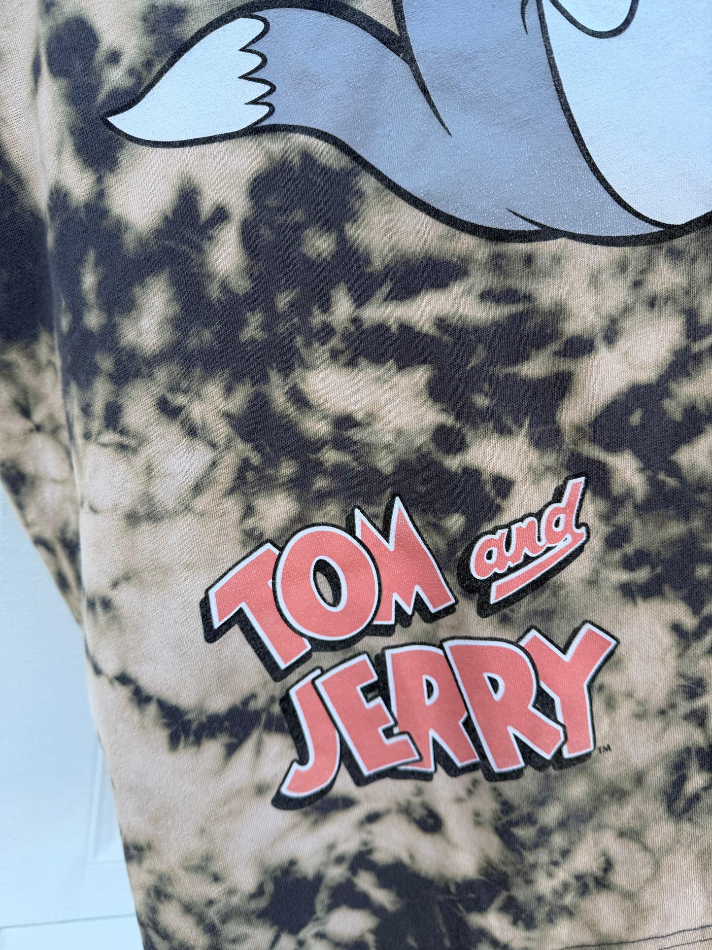 Tom & Jerry Bleach Dye Tee - XL