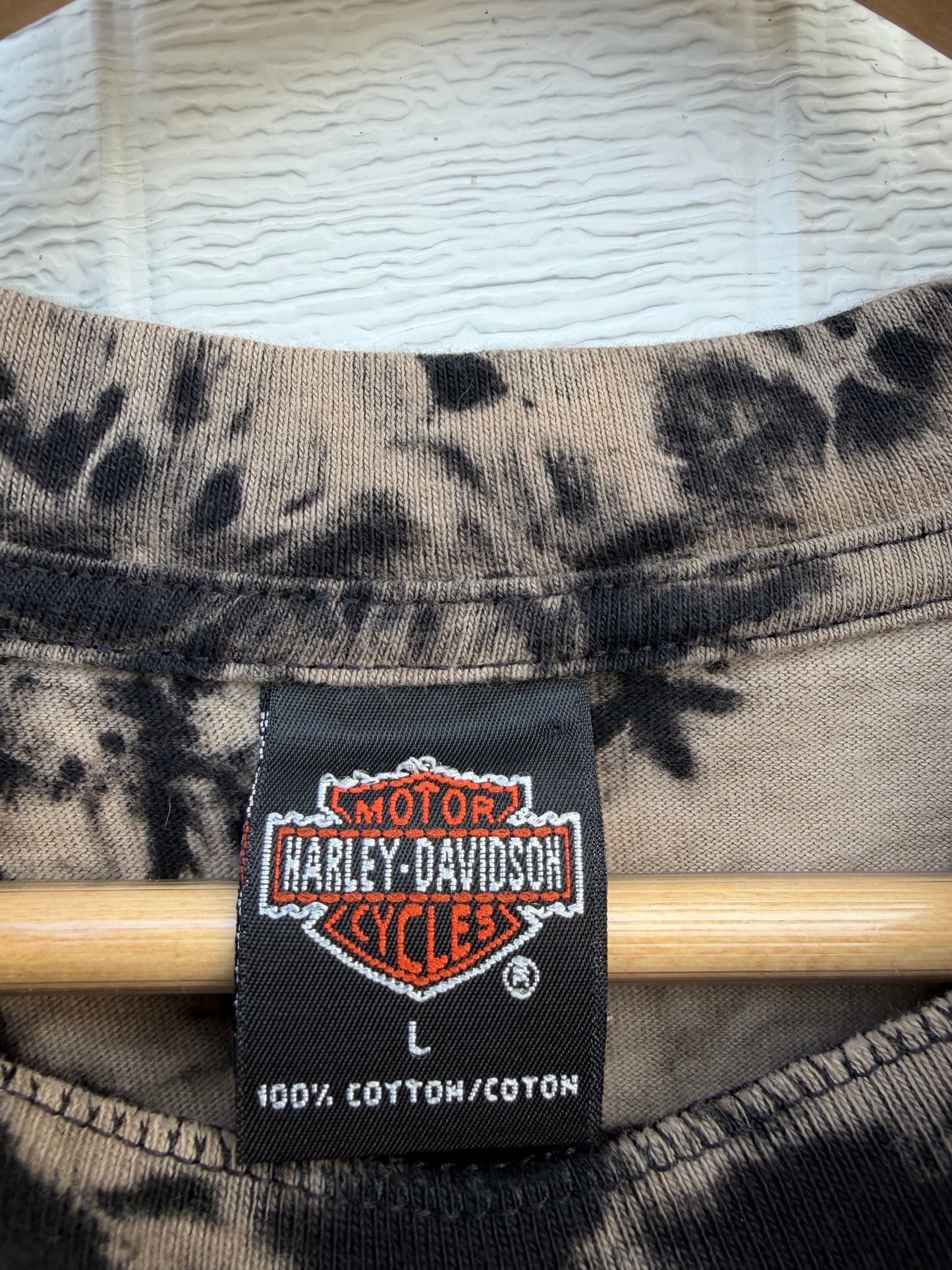 1999 Harley Daytona Bleach Dye Tee - L