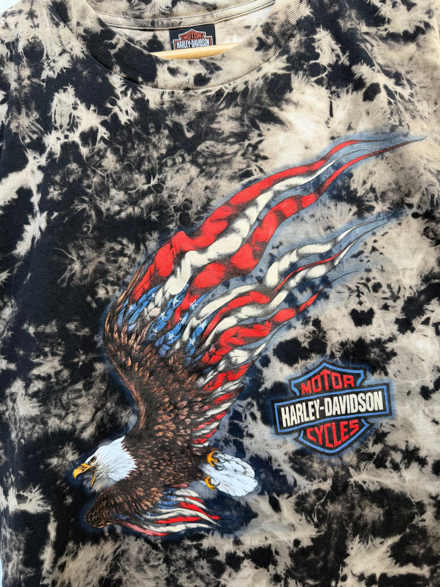 2003 Harley Bleach Dye Tee - L