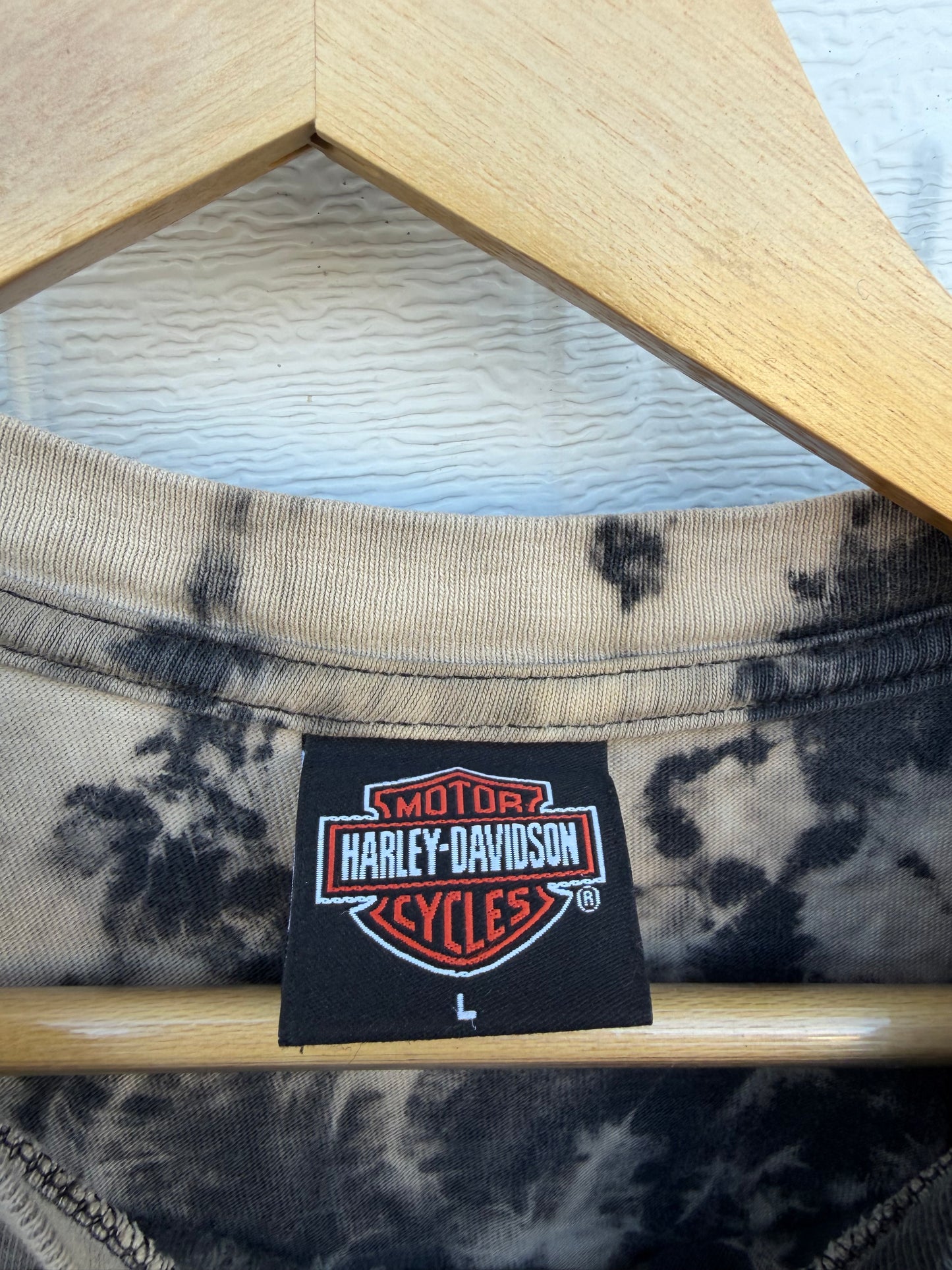 2003 Harley Bleach Dye Tee - L