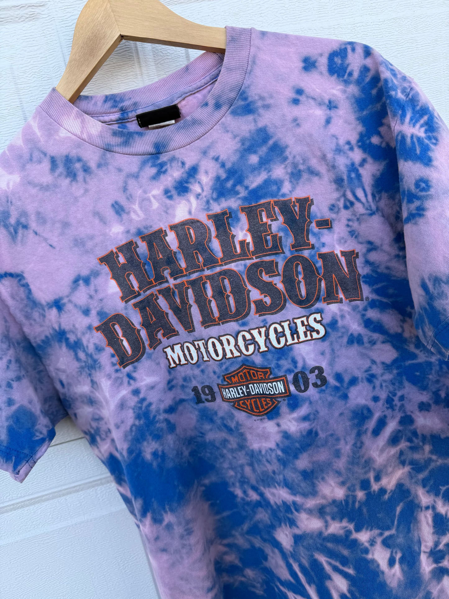 2014 Harley Bleach Dye Tee - L