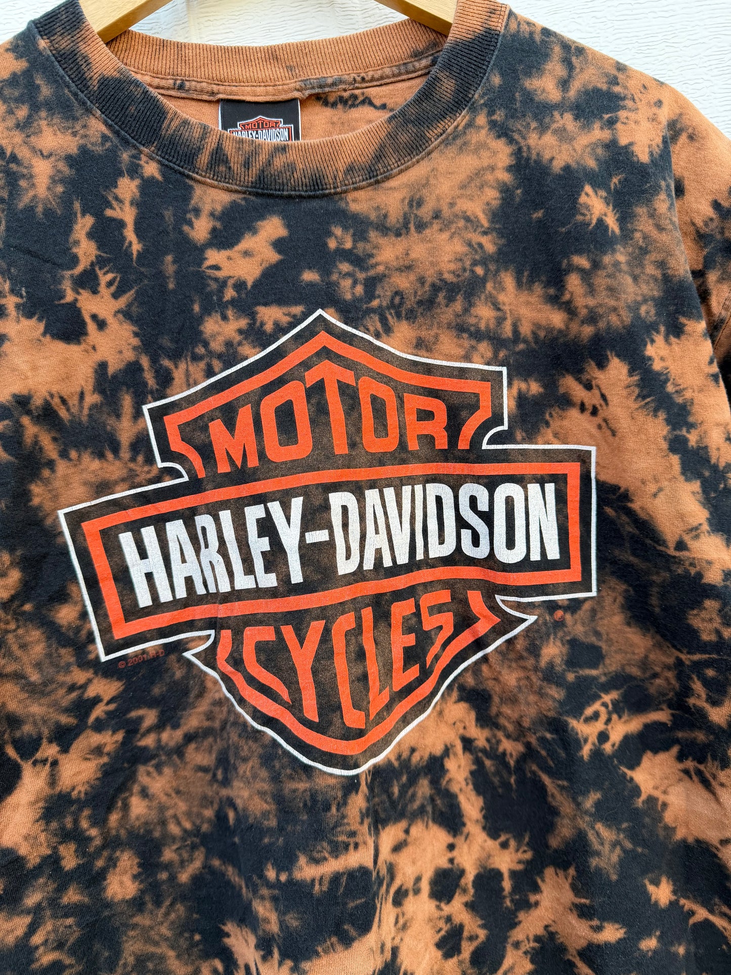 2001 Harley Bleach Dye Tee - XL